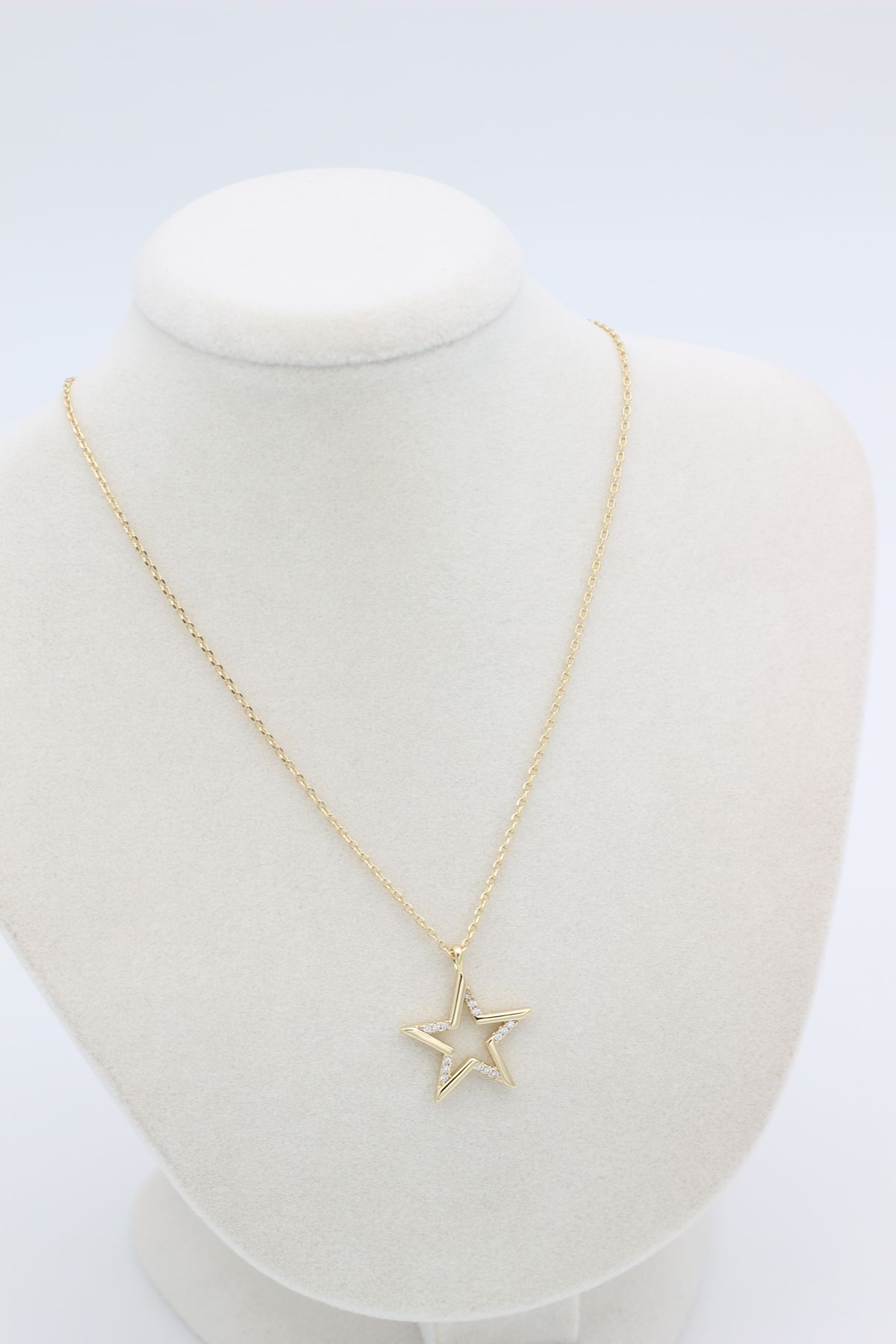 XUPING JEWELRY STİL İNCİSİ/XUPING JEWELRY YILDIZ ZİRKON TAŞLI KOLYE