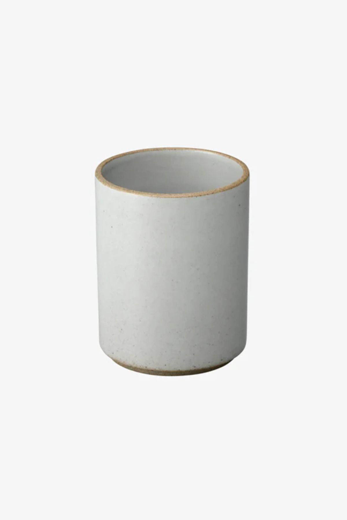 HASAMI PORCELAIN Japon Tasarımı 8,5 cm Gri Parlak Tumbler & Saklama Kabı Şık ve Modüler