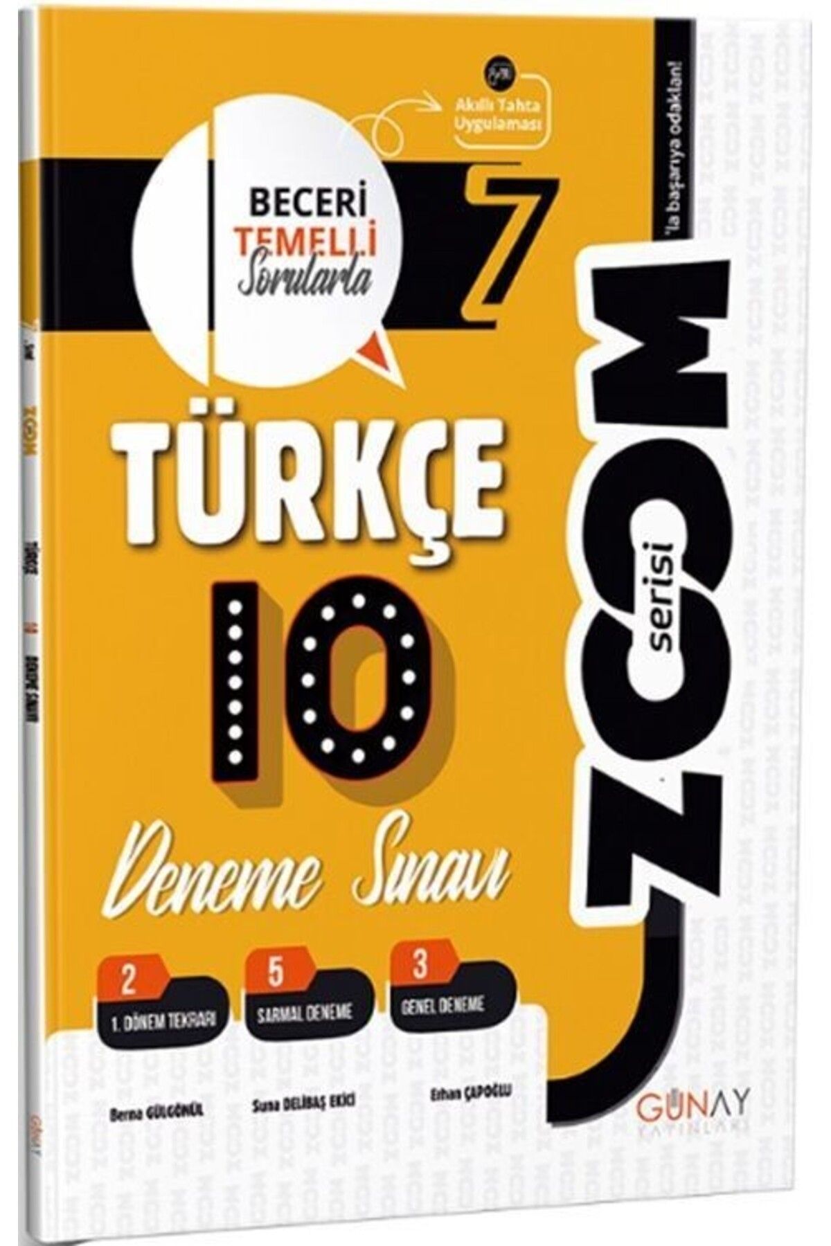 Ankara Kitap Merkezi 7. Sınıf Türkçe 10 lu Denemeleri Zoom Serisi Günay Yayınları