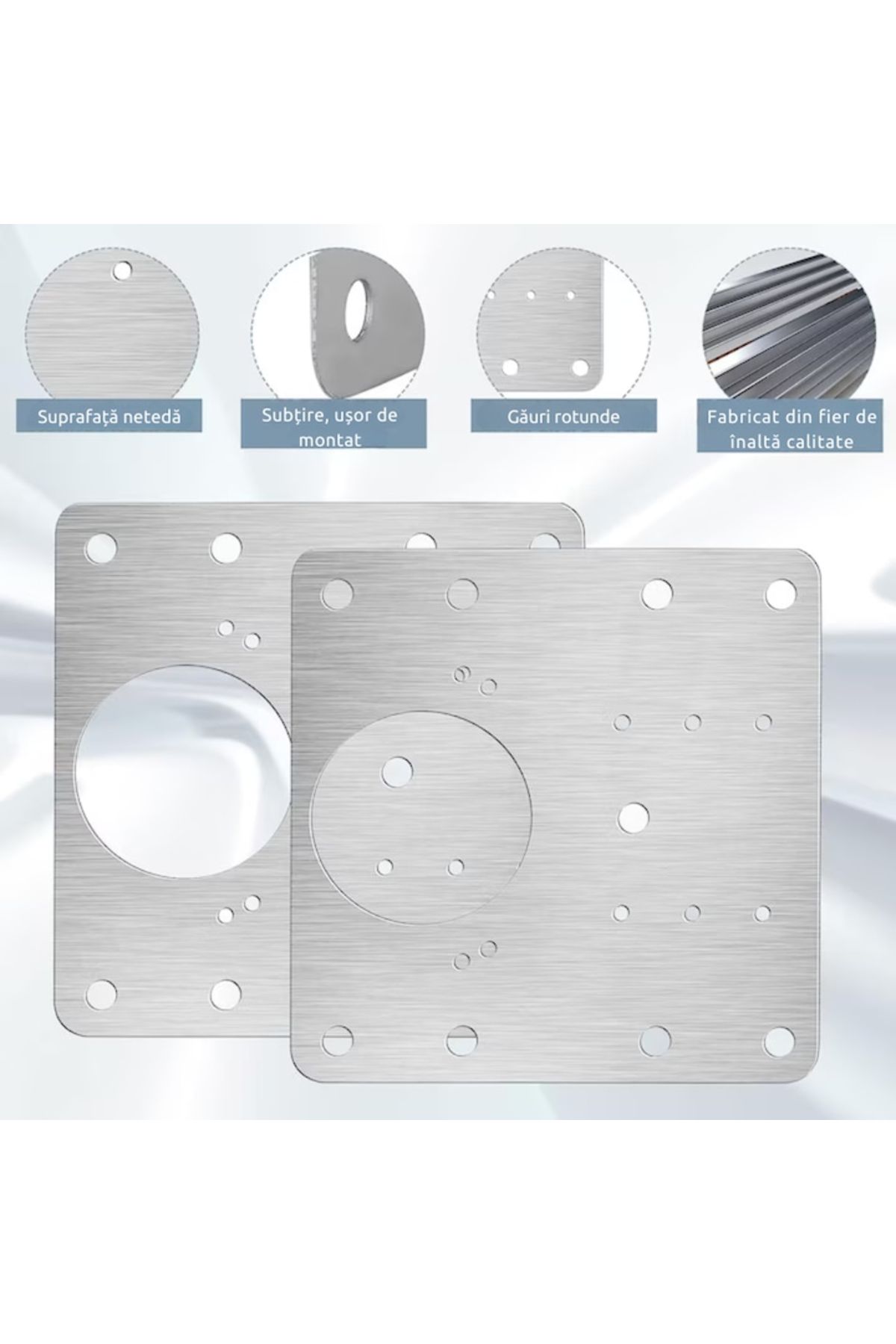 varioshop-Set of 4 VarioShop® Hinge Repair Fixing Plates, Universal Use, Easy to Install 6