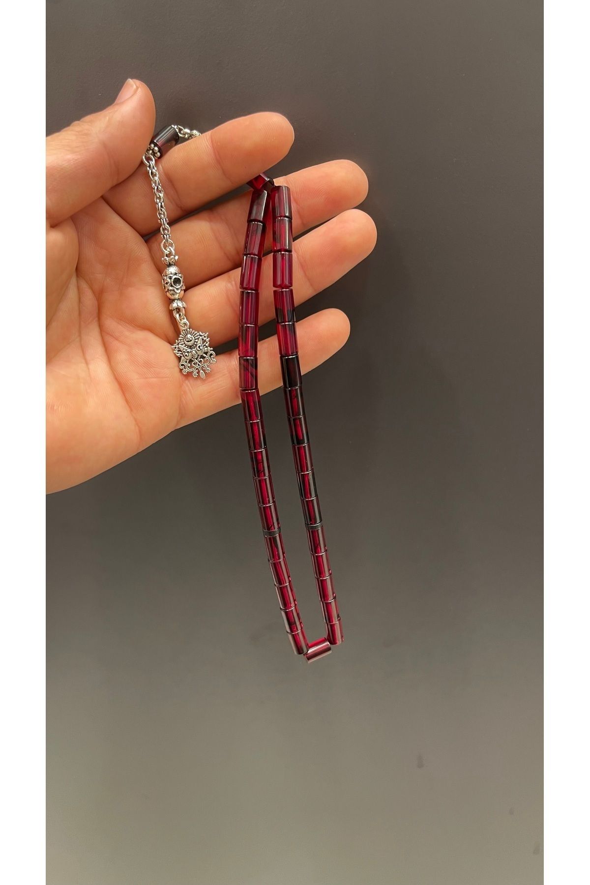 AURA STONE Kesme Kehribar Tesbih