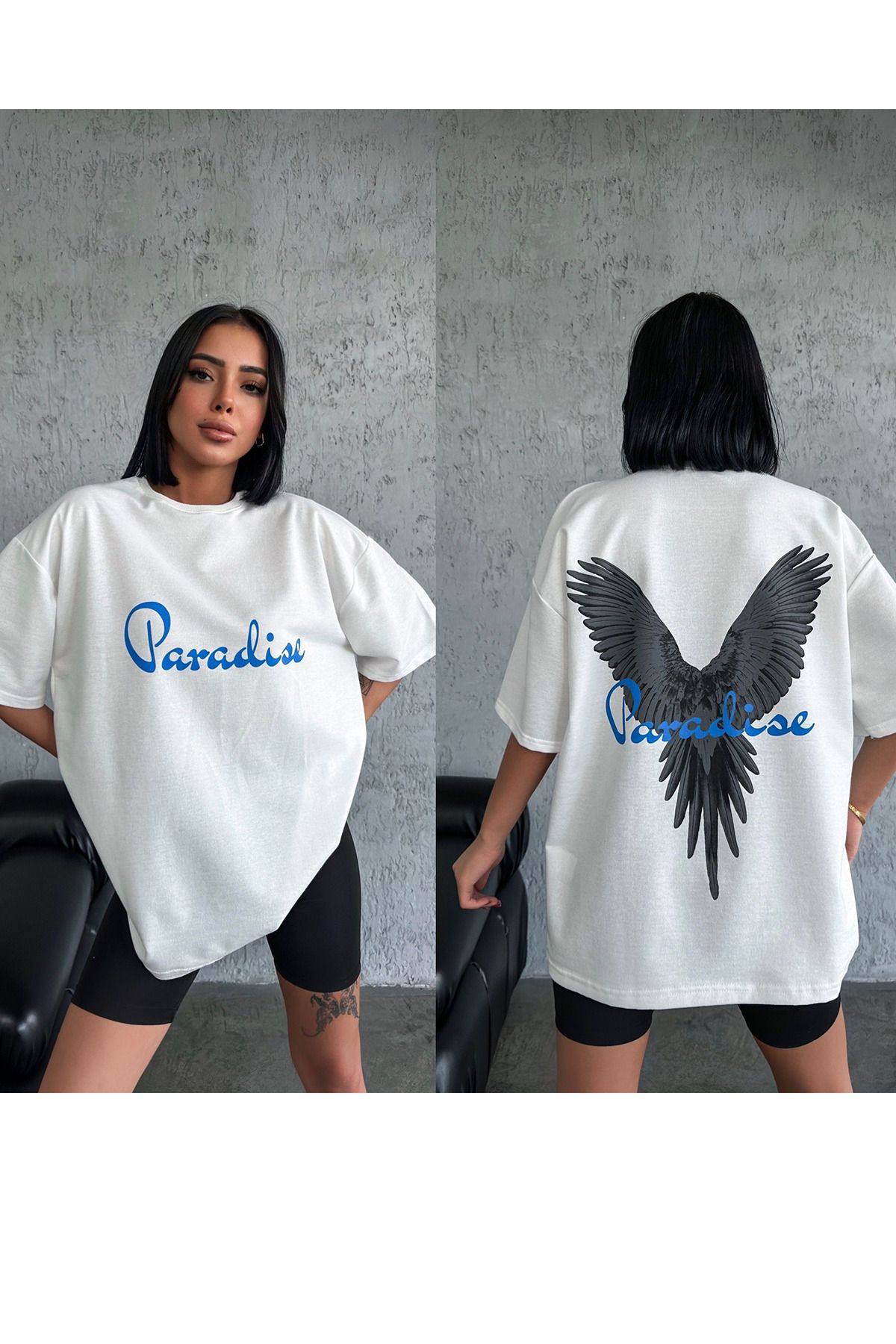 SB Moda Unisex Oversize Baskılı Sweatshirt