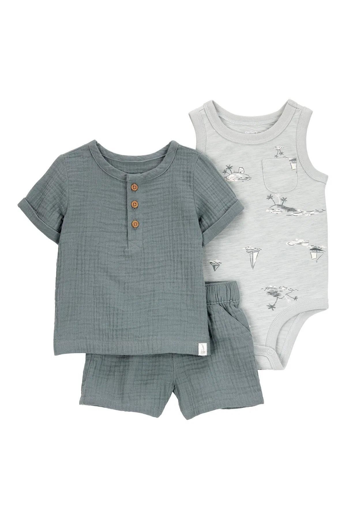 Carter's carters Erkek Bebek Alt Üst Set