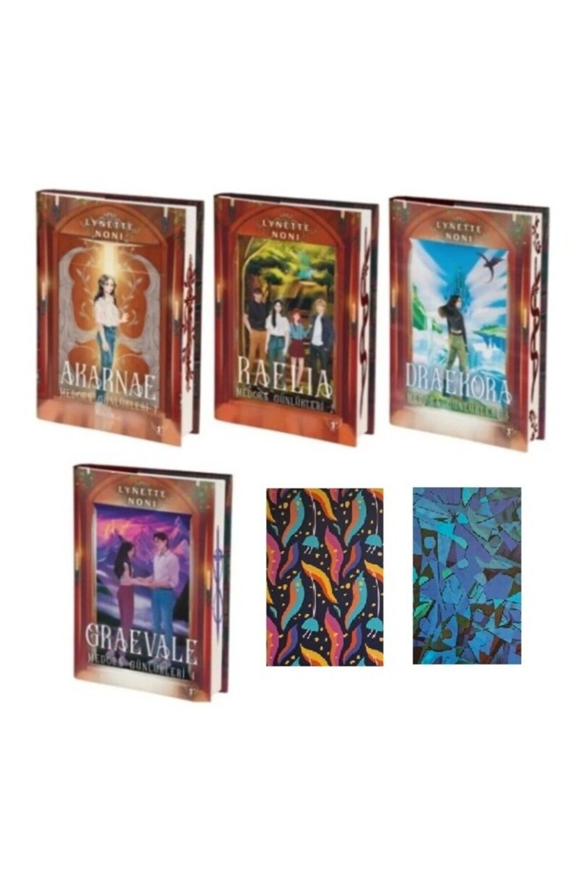 Artemis Yayınları Lynette Noni-Medora Günlükleri-Full Set-Ciltli-Akarnae-Raelia-2 Not Defteri HEDİYE