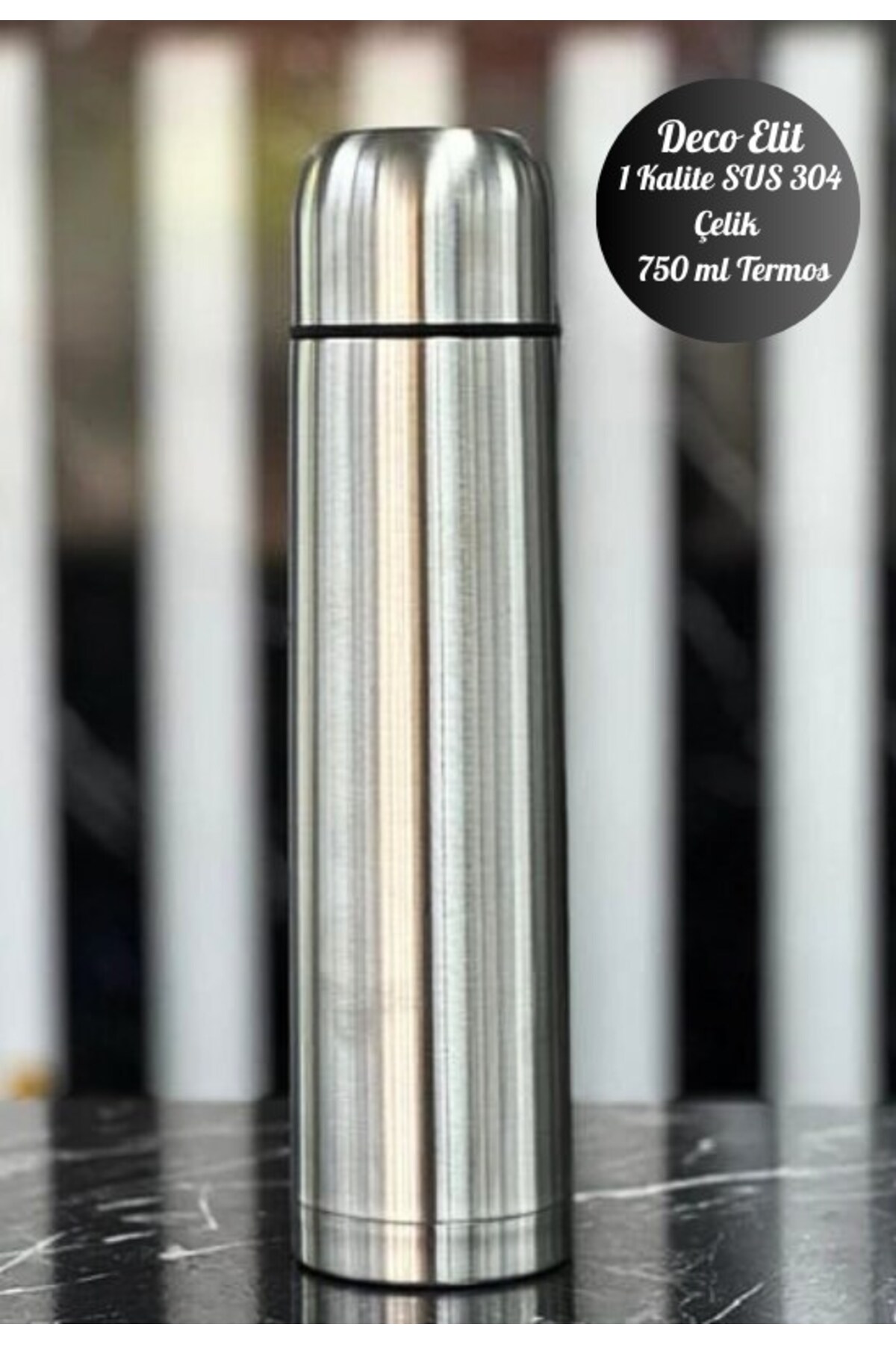 BiTon Toptan 750 ml Çift Katmanlı SUS 304 Çelik İnox Termos Süt-Mama-Kamp-Piknik Termosu 12 Saate Kadar Sıcak Soğ fotoğrafı 2 (önizleme)