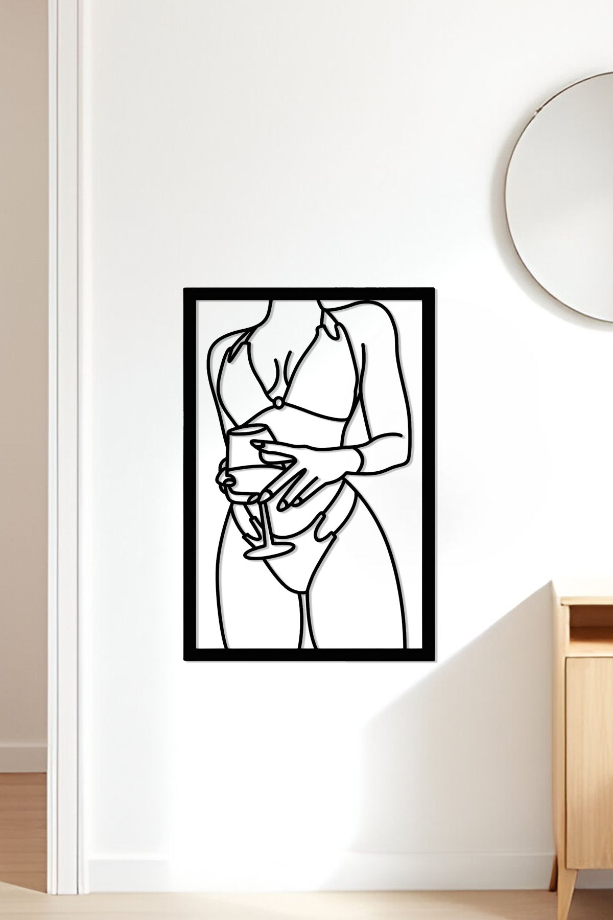 oalpo Modern Dekoratif Tablo, Dolap, Duvar ve Kapı Üzerine Uygun, 3D Baskı, 20cm