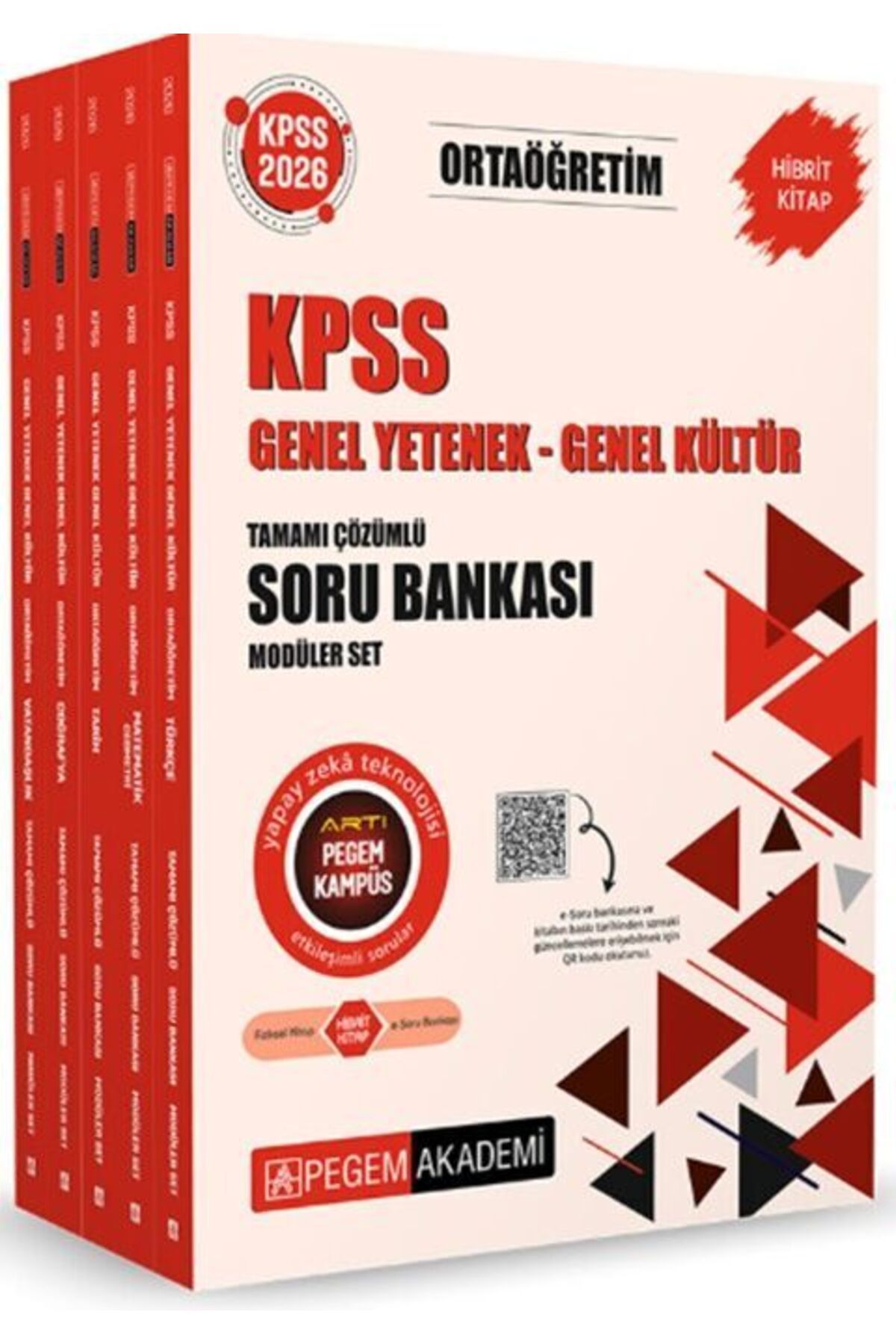 Bi bigelio 2026 KPSS Genel Yetenek Genel Kültür Ortaöğretim Tamamı Çözümlü Soru Bankası Modüler Set Pegem Akade
