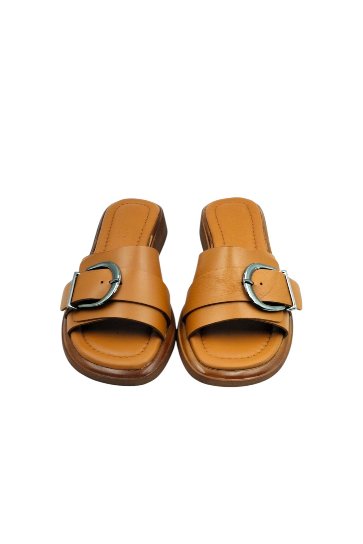 Escarpinshoes KADIN HAKİKİ DERİ BANTLI ŞIK GÜNLÜK TERLİK