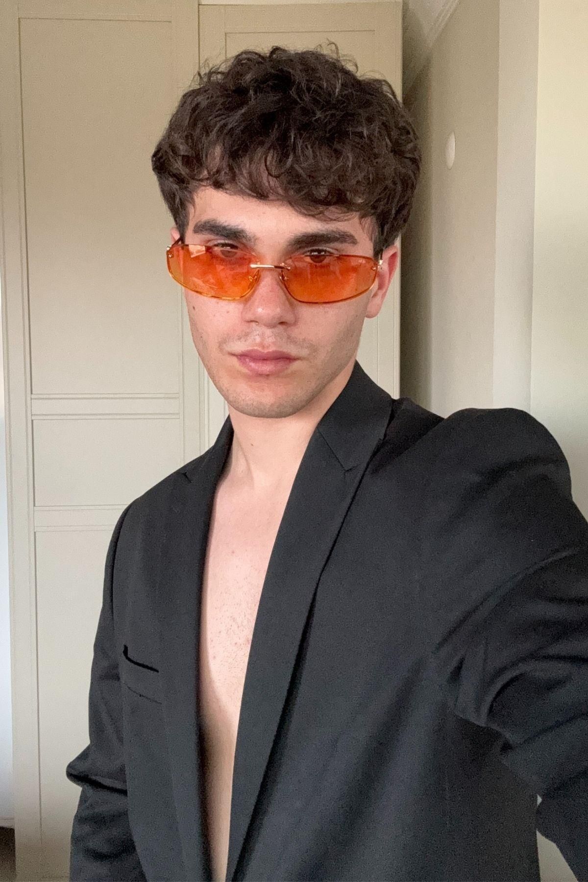 FALAN EYEWEAR Jorell Erkek Güneş Gözlüğü Turuncu