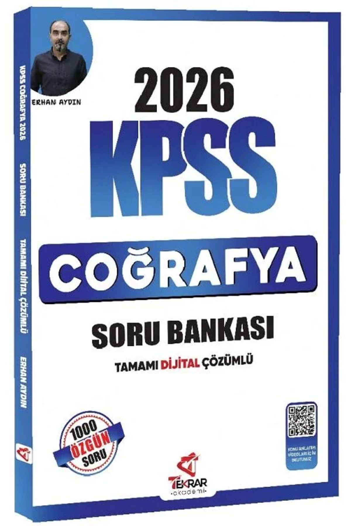 Bi bigelio 2026 KPSS Coğrafya Soru Bankası Çözümlü - Erhan Aydın Tekrar Akademi Yayınları