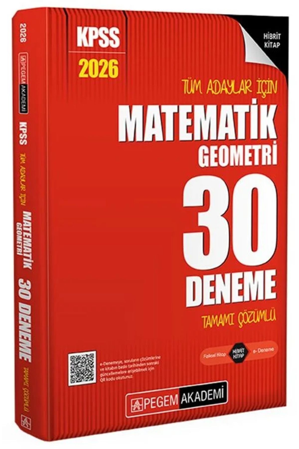 Bi bigelio 2026 KPSS Matematik 30 Deneme Çözümlü Pegem Akademi Yayınları