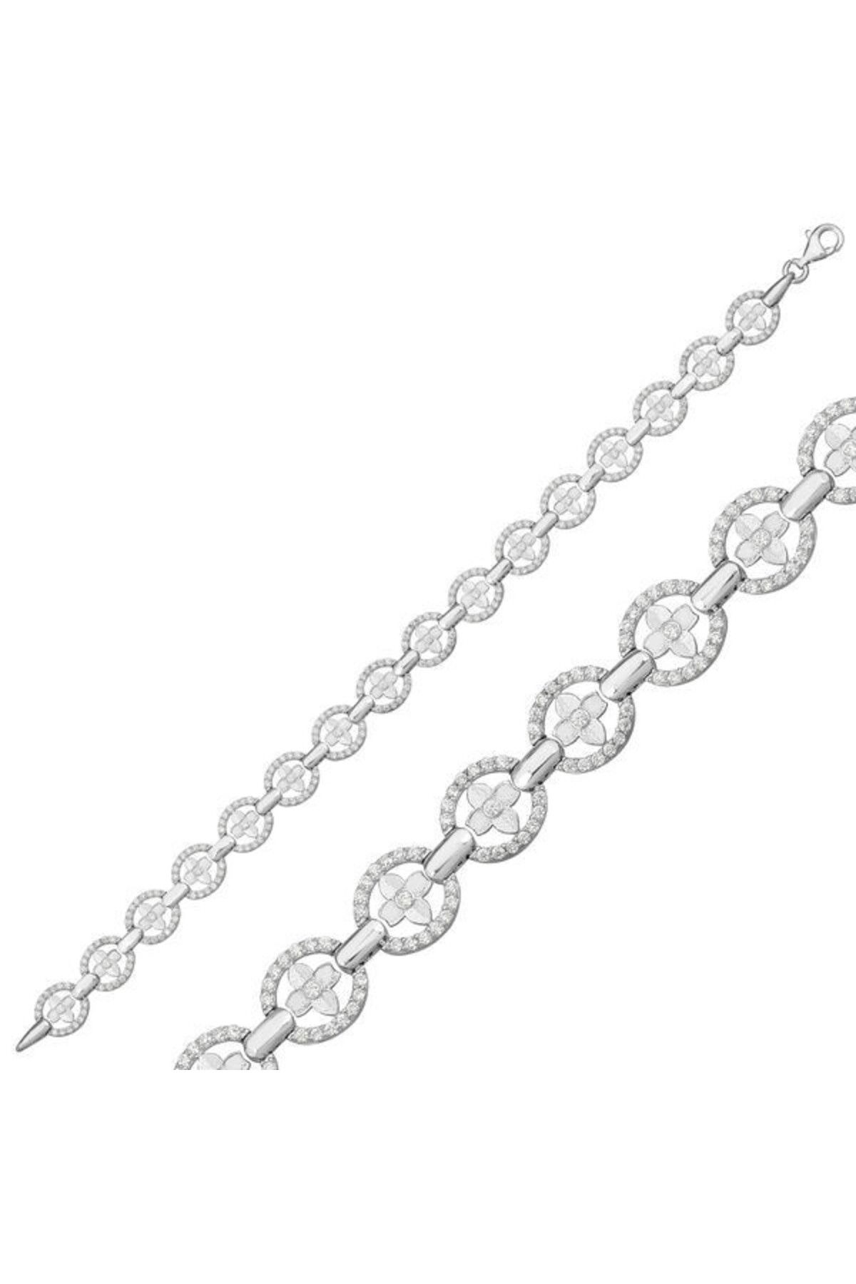 shop Su Yolu Yuvarlak 925 Ayar Gümüş Bileklik
