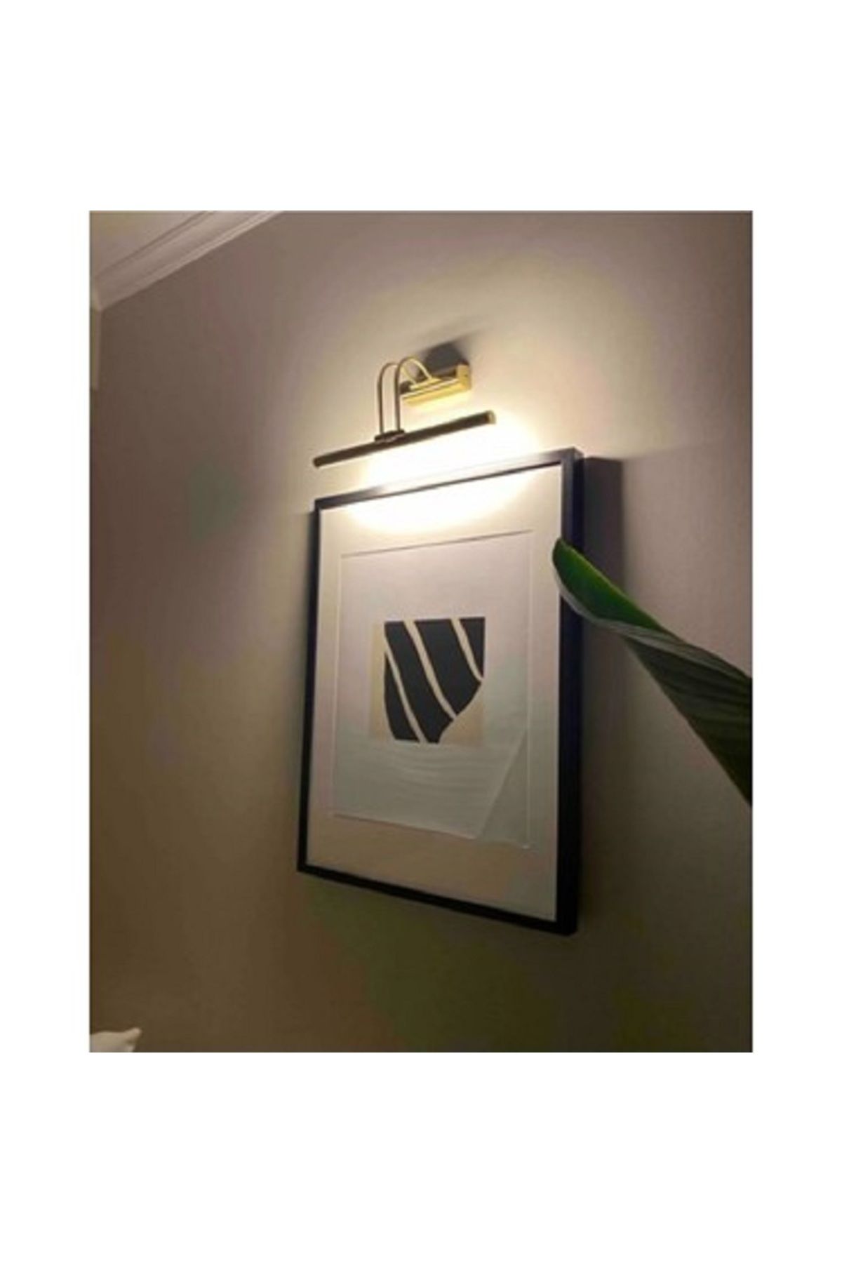 ecestore Ledli 6 Watt Kuğu Led Aplik Ayna Üstü Led Aplik Tablo Apliği Gold Kasa Beyaz Işık