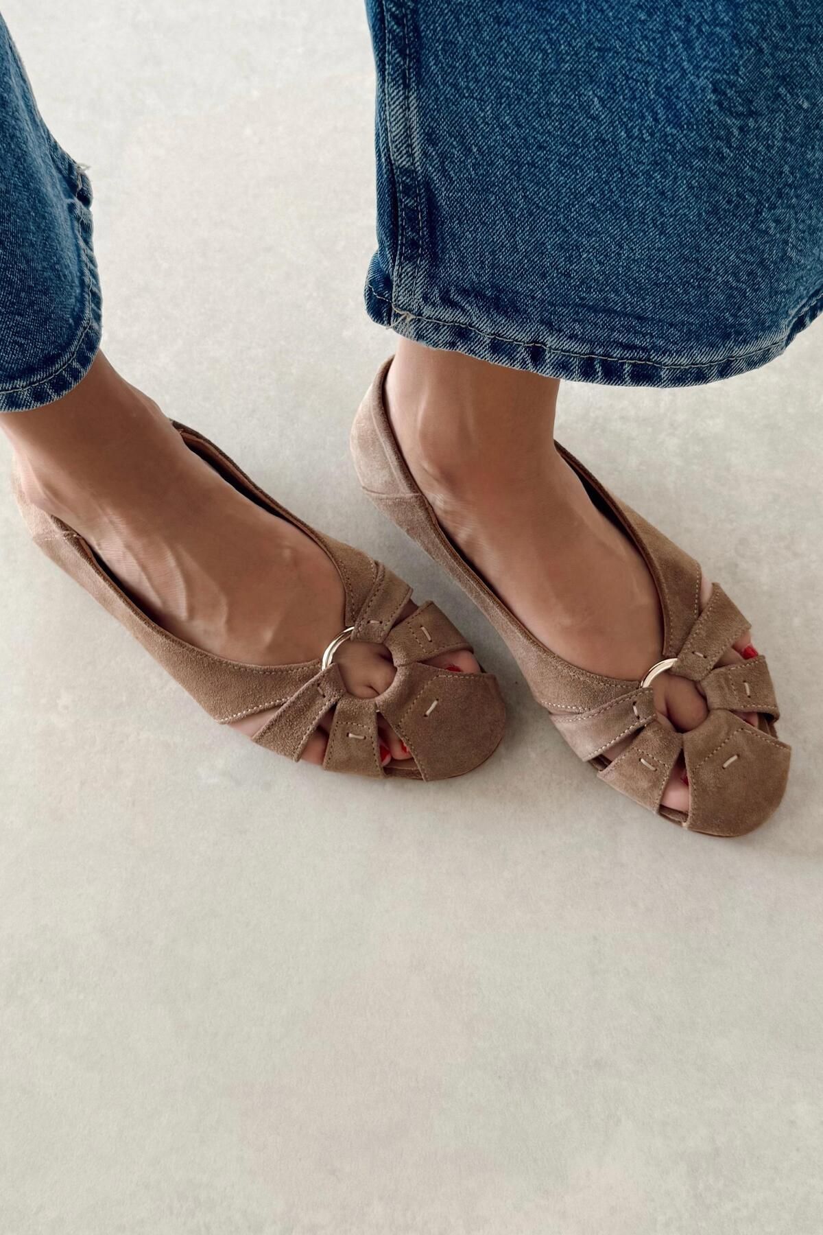 nope21shoess Jesie Toprak Hakiki Deri Babet