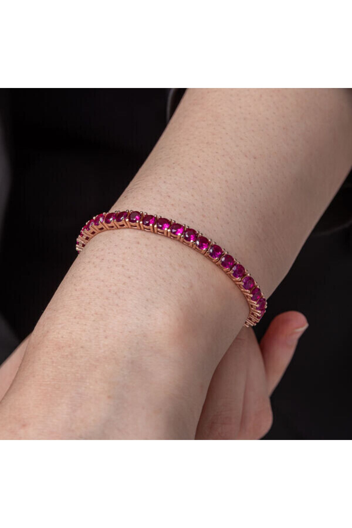 shop Su Yolu Pembe 925 Ayar Gümüş Bileklik