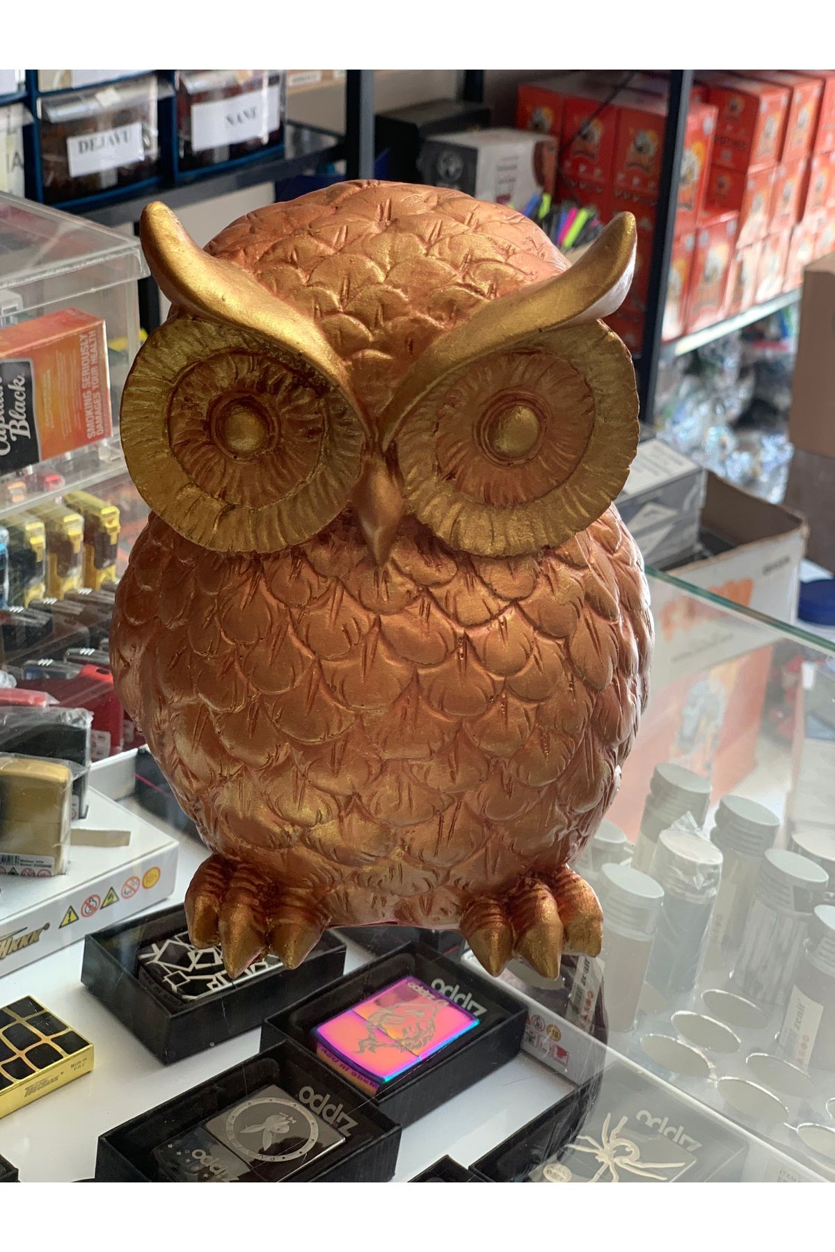 heykelcim Büyük Baykuş Biblo Heykel polyester