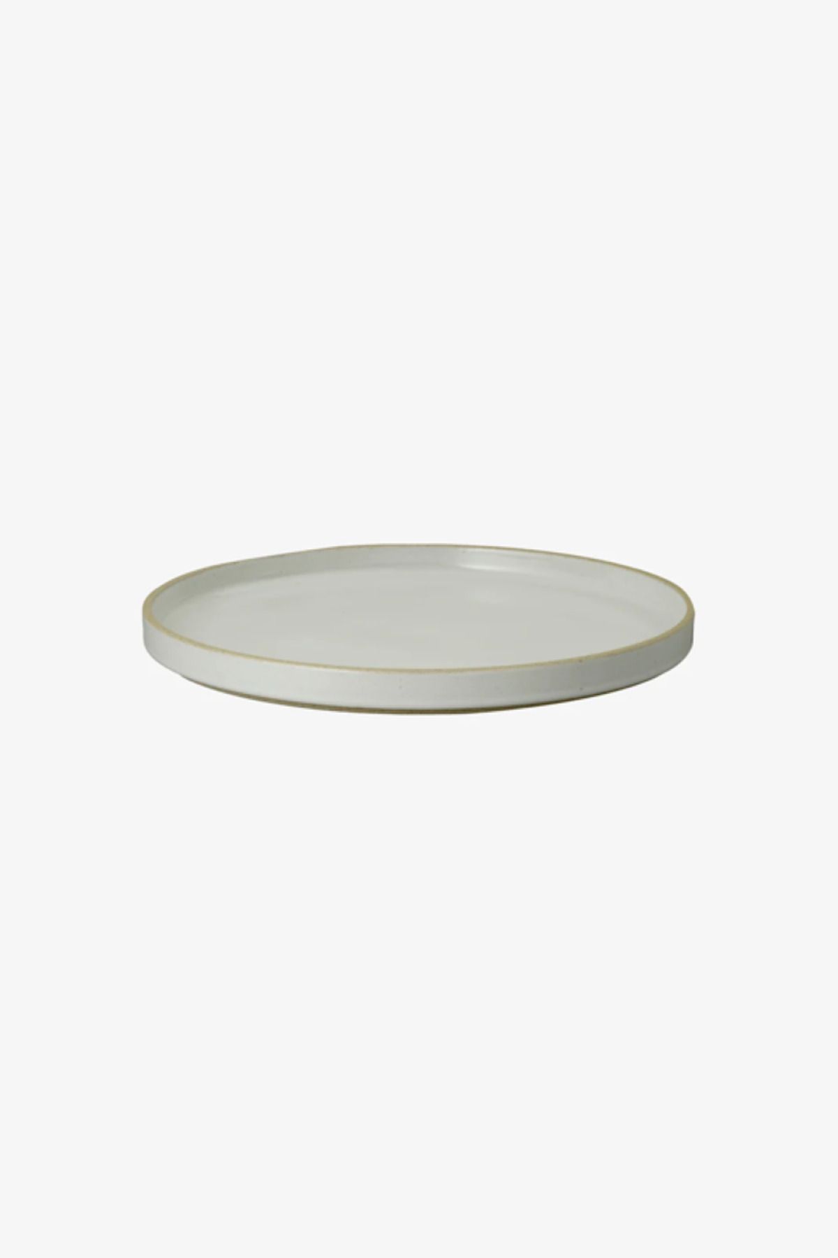 HASAMI PORCELAIN Japon Tasarımı Parlak Gri Seramik Tabak Kapak 25.5 cm Çap
