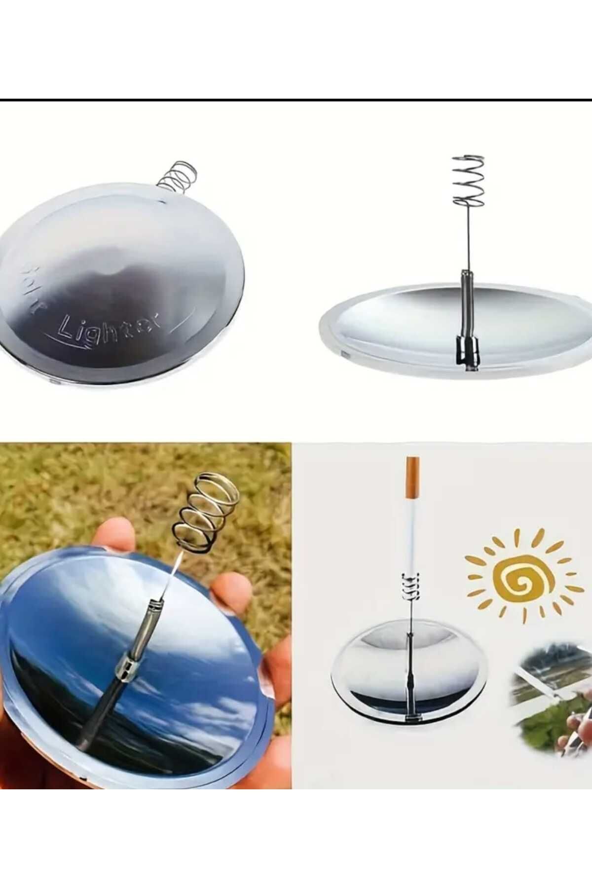 ÇEÇEN HOME Güneş Enerjili Çakmak,Kamp Barbekü Ekipmanı, Ateş Yakma Araçları