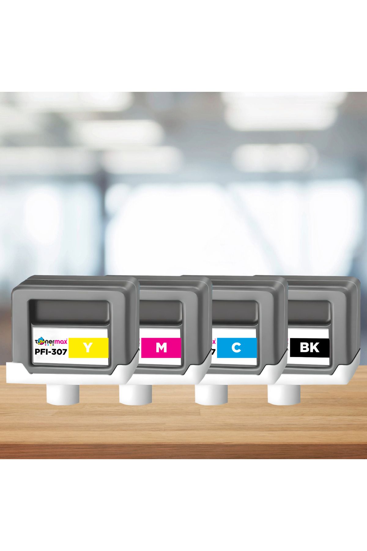 tonermax Canon Uyumlu Tonermax PFI-307 Muadil Kartuş CMYK Seti (330ml)