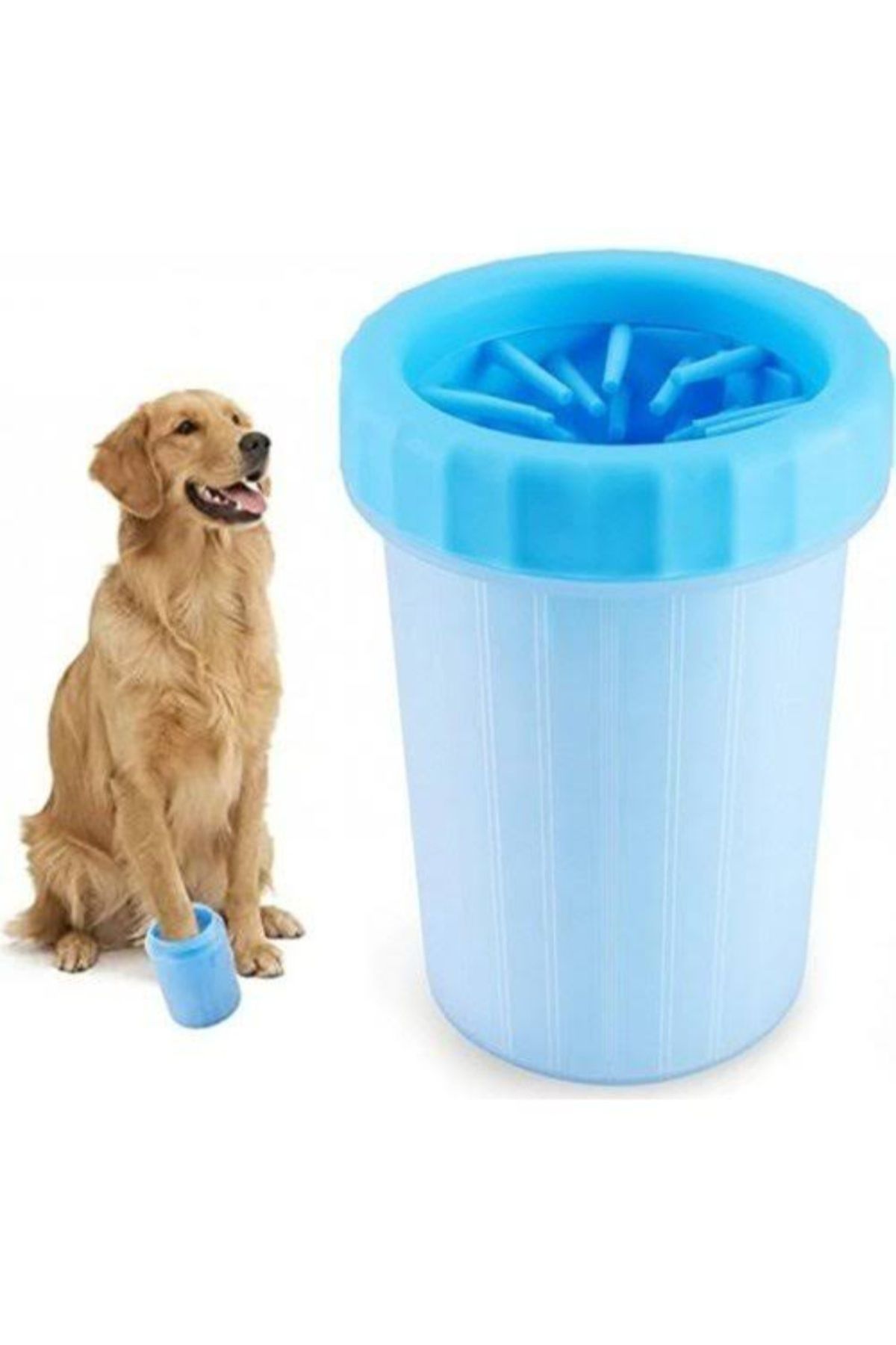 Petshop Köpek & Kedi Pati Ayak Yıkama Kovası Silikon Jel Fırçalı Pati Temizleme Bardak