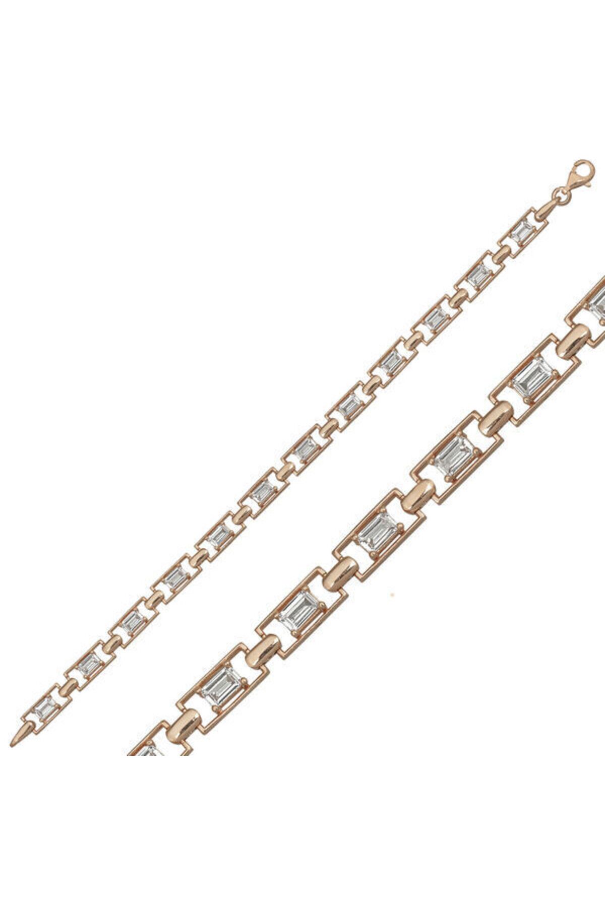 shop Su Yolu Rose Baget 925 Ayar Gümüş Bileklik