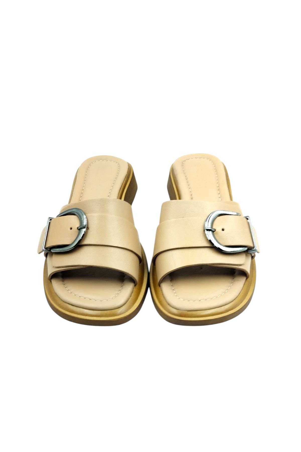 Escarpinshoes KADIN HAKİKİ DERİ BANTLI ŞIK GÜNLÜK TERLİK