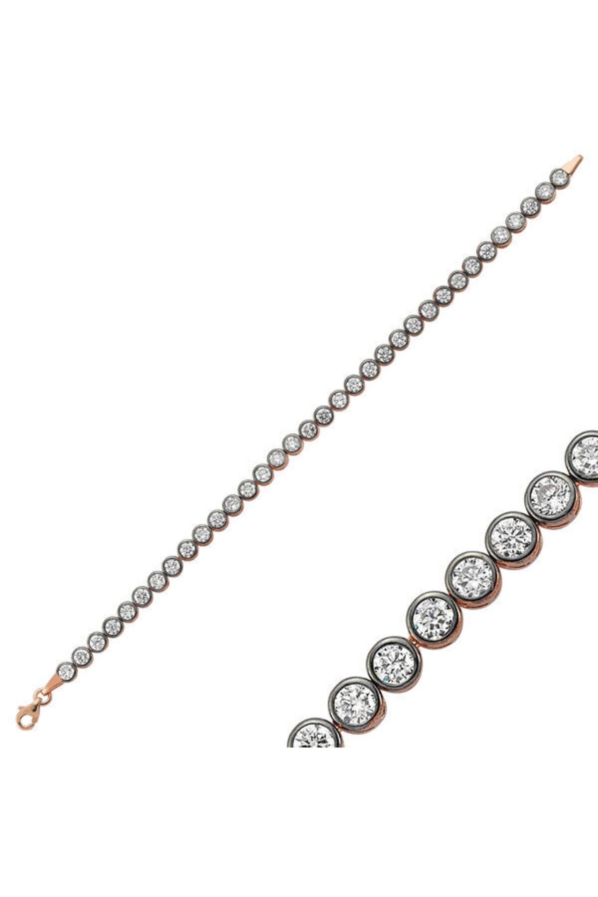shop Su Yolu Rose 925 Ayar Gümüş Bileklik