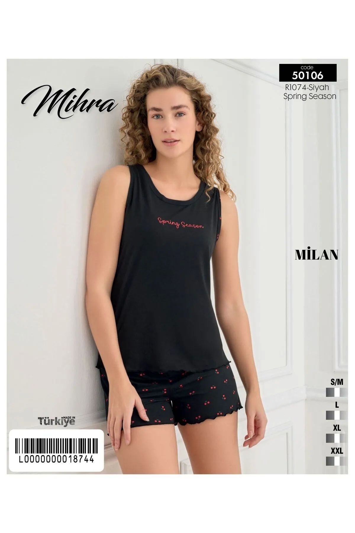 Mihra KADIN ASKILI KISA ŞORTLU PİJAMA TAKIMI