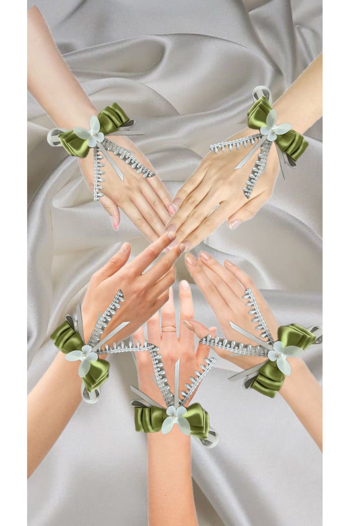 SERENA BD NEDİME BİLEKLİĞİ SET (5li) KINA GECESİ BİLEKLİK BEKARLIĞA VEDA BRIDE TO BE