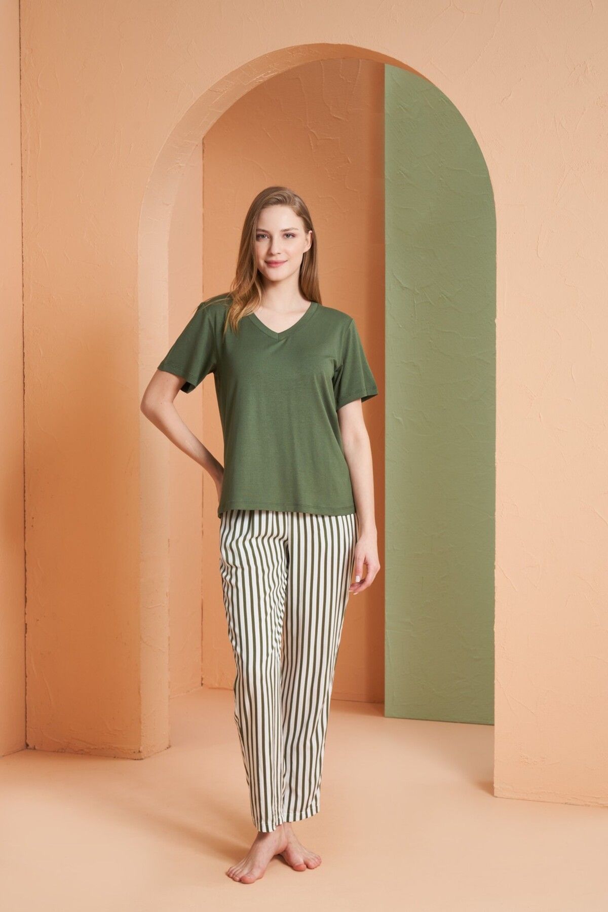 Pjs Pijama Pjs 27127 V Yaka Pijama Takım
