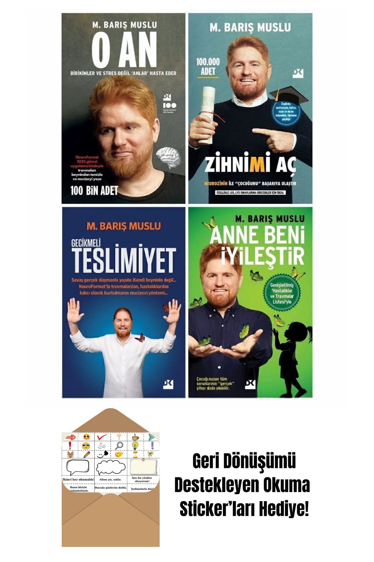Doğan Egmont Barış Muslu 4 Kitap Set + Okuma Sticker'ları