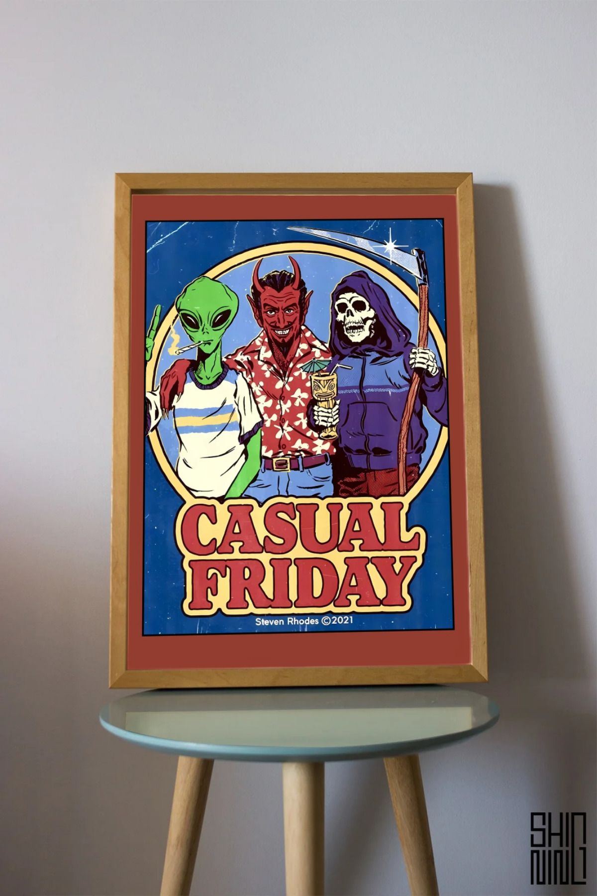 Home Çerçeveli "Casual Friday" Tablo - Duvar Dekorasyon