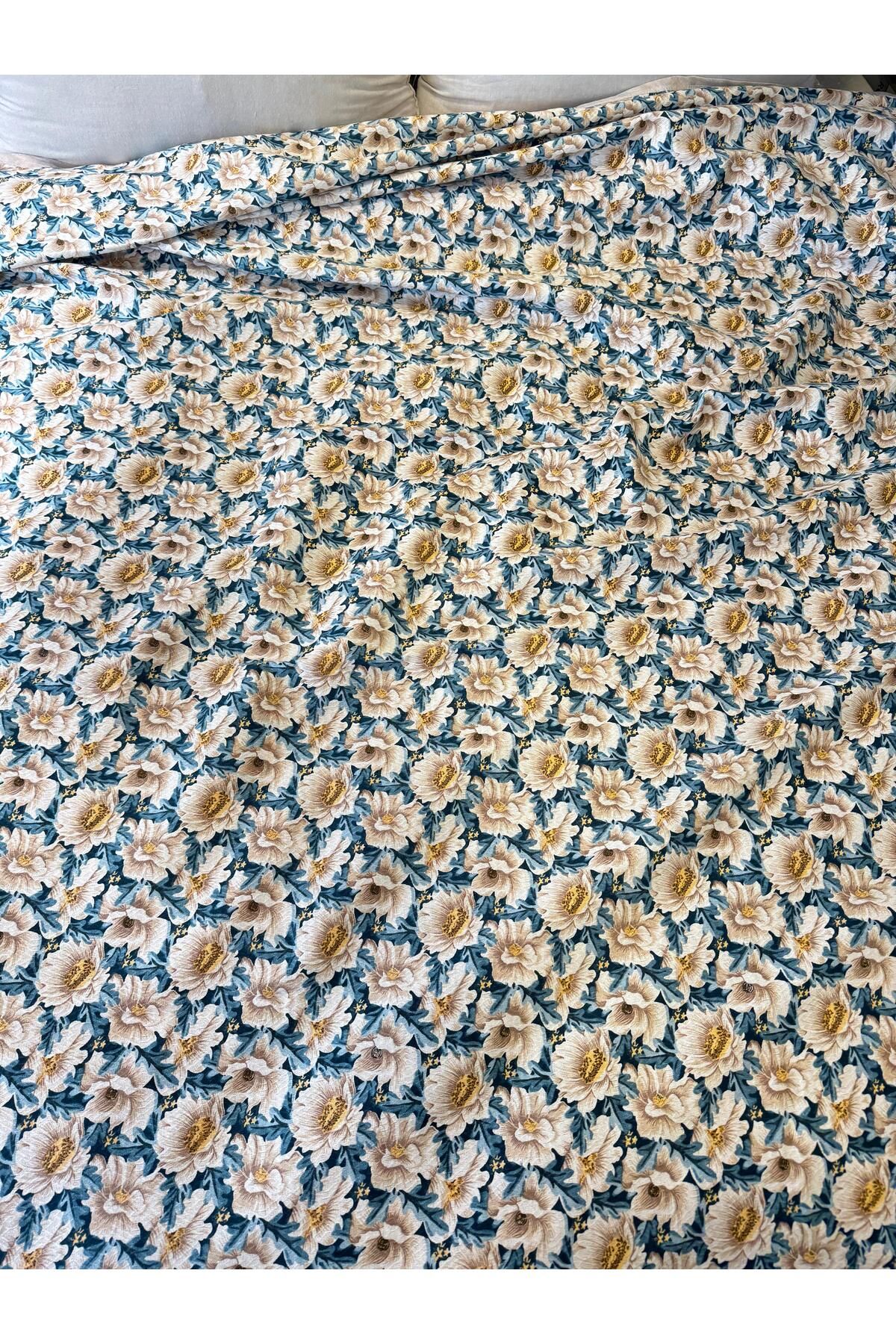 ŞENER HOME-Daisy Pattern Printed 150X240 Cm. Single Single Pike 6