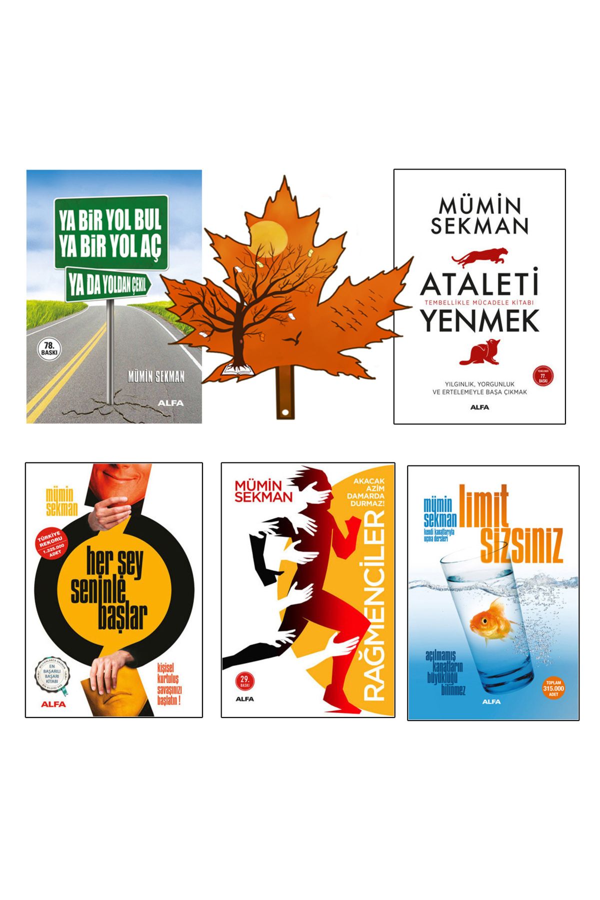 Alfa Yayınları mümin sekman - ya bir yol aç yada bir yol bul - ataleti yenmek - herşey seninle başlar - rağmenciler