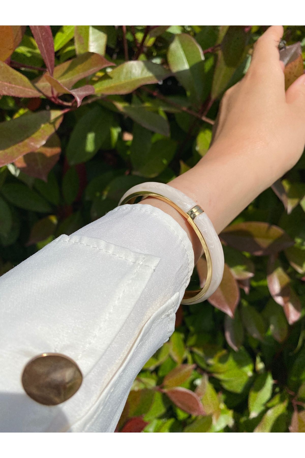 SİDRE MODEST Kelepçe Bileklik Sade Yuvarlak