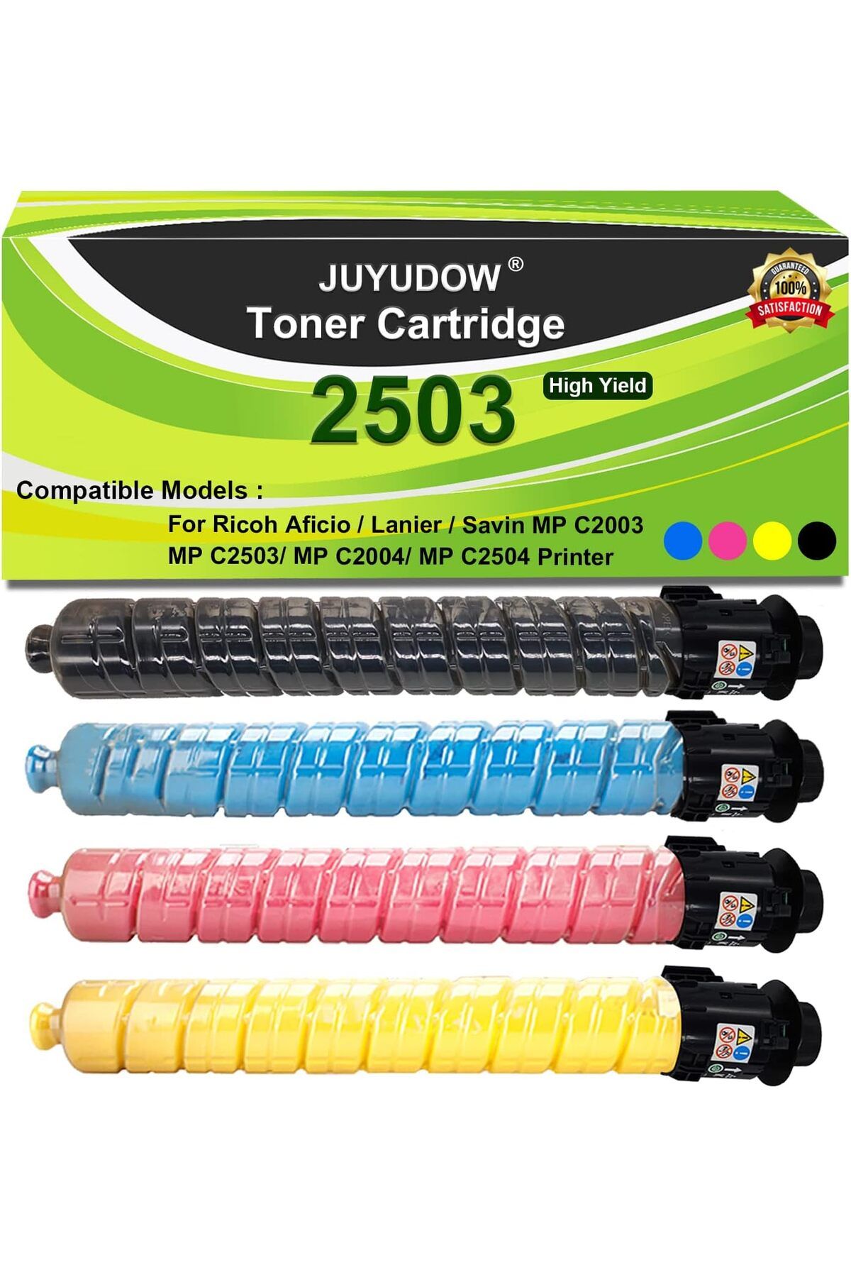 Ricoh RİCOH Aficio Lanier Savin MP C2503 C2003 C2004 C2504 (BCMY, 4-Pack)