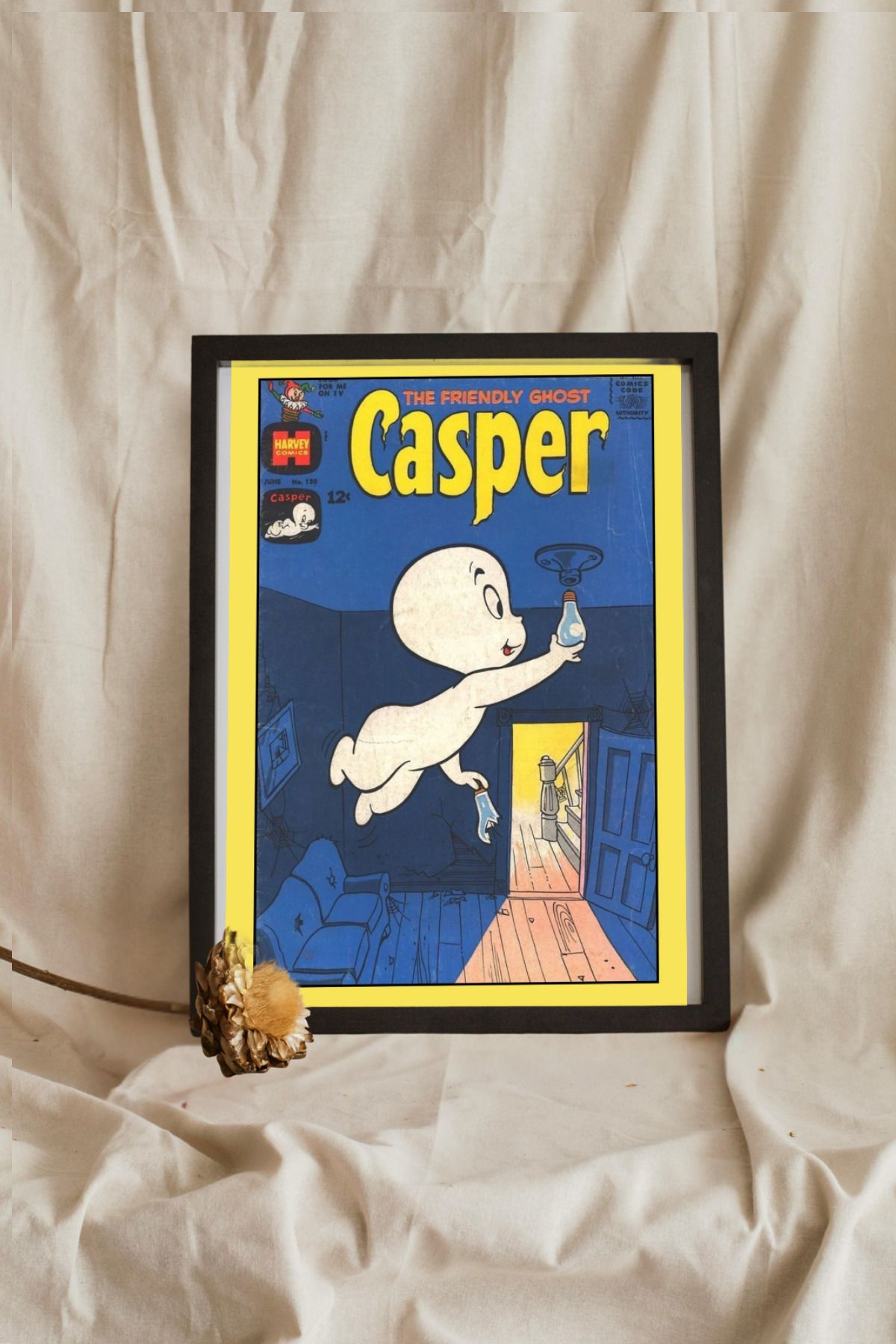 Home Çerçeveli "CASPER" Vintage Poster Tasarım Tablo