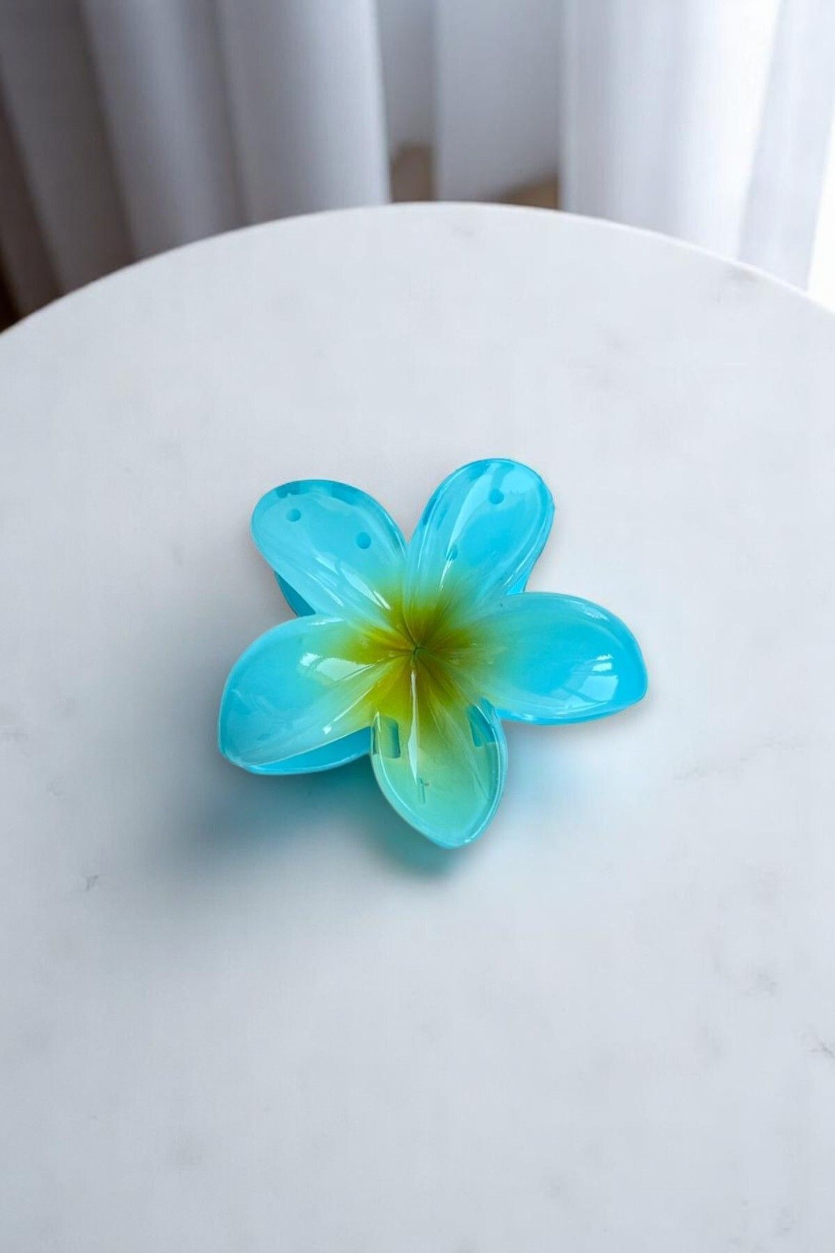 MUTENA Lotus Çiçeği Büyük Boy Parlak Mandal Toka