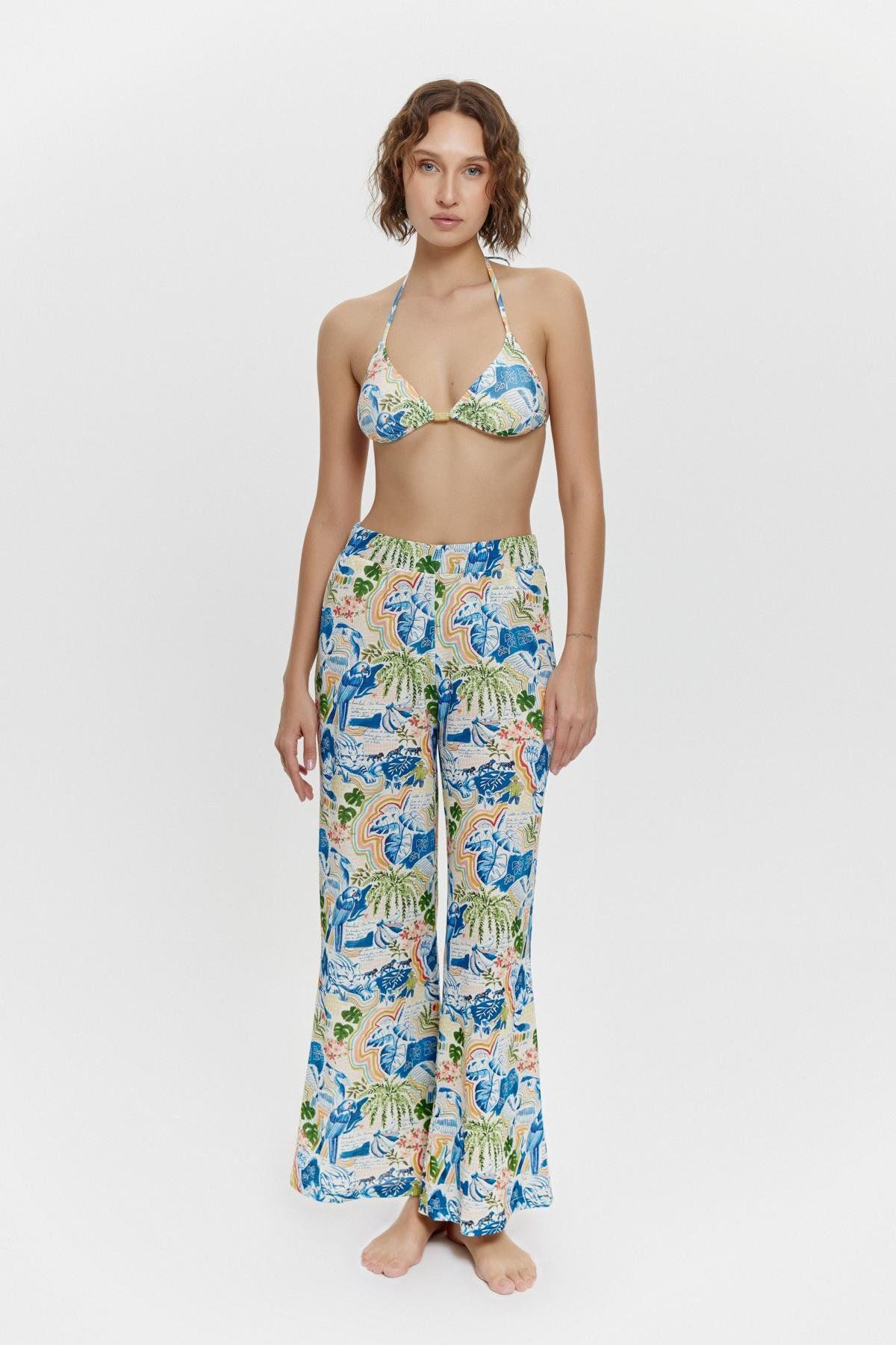 Louren P15092 BELİ LASTİKLİ PANTOLON