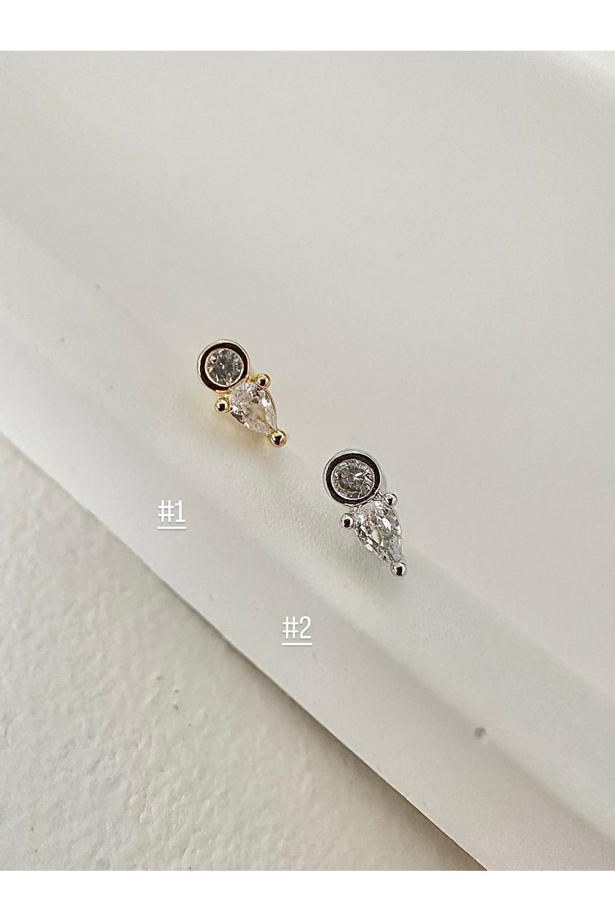 My Bellas Jewels Cerrahi Çelik 1 Adet Tragus Piercing, Helix, Flat, Conch, Lobe