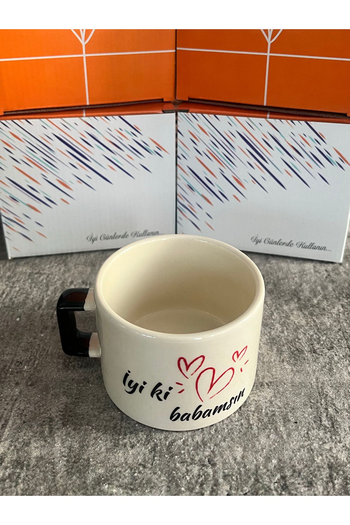 PANKROMA İyi ki Babamsın Temalı Seramik Kupa Bardak