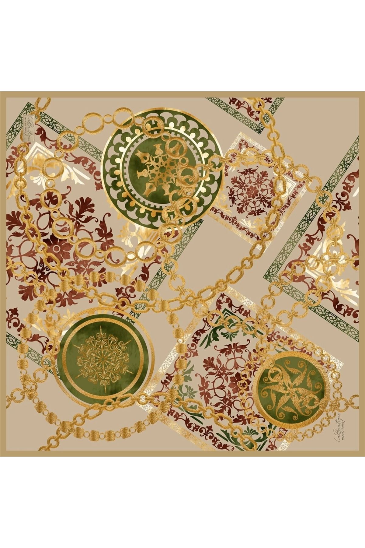 LA BOUTIQUE 2383-09 SURA İPEK 90X90