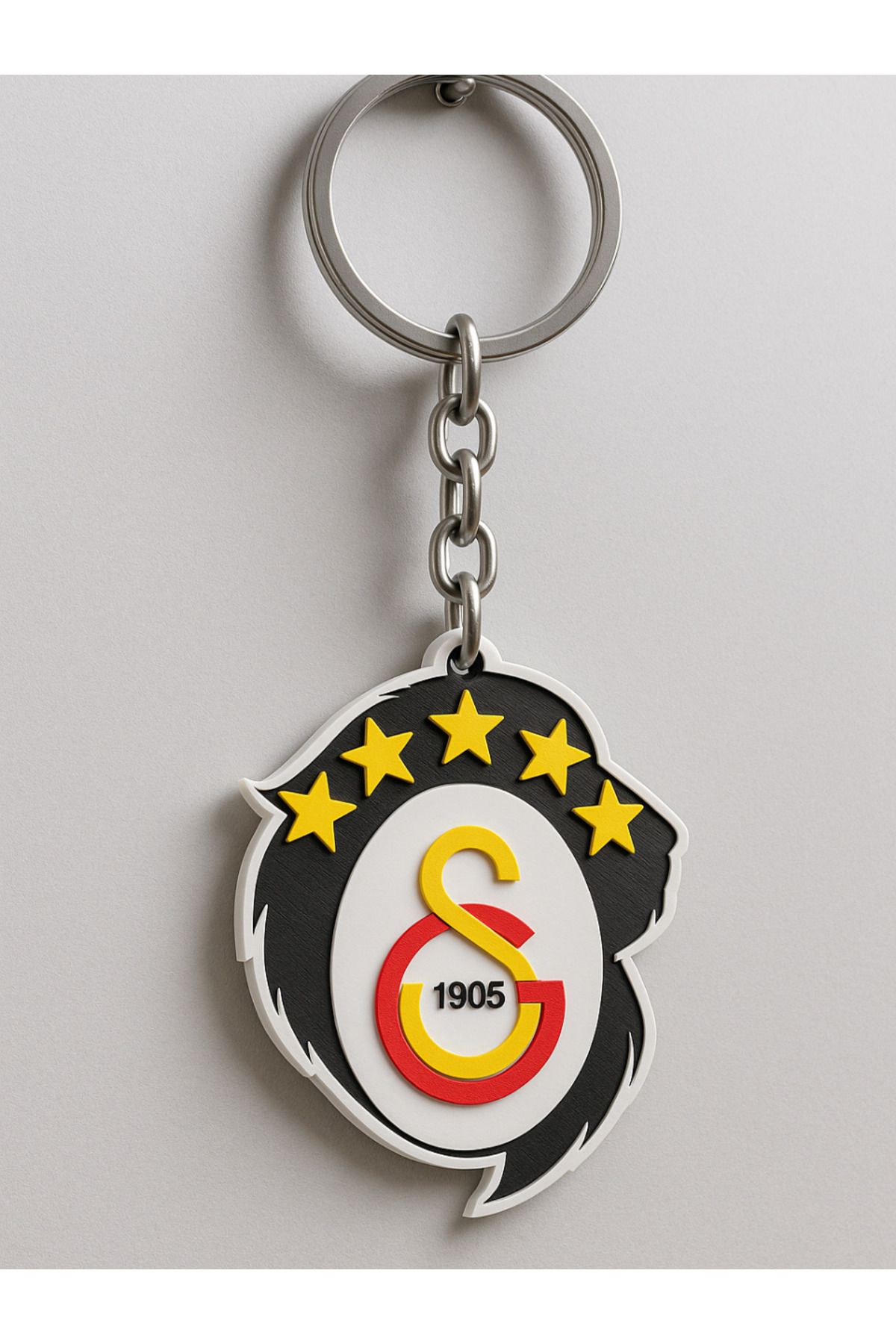 H&G 3D Atölyesi 5 Yıldız Galatasaray Anahtarlık