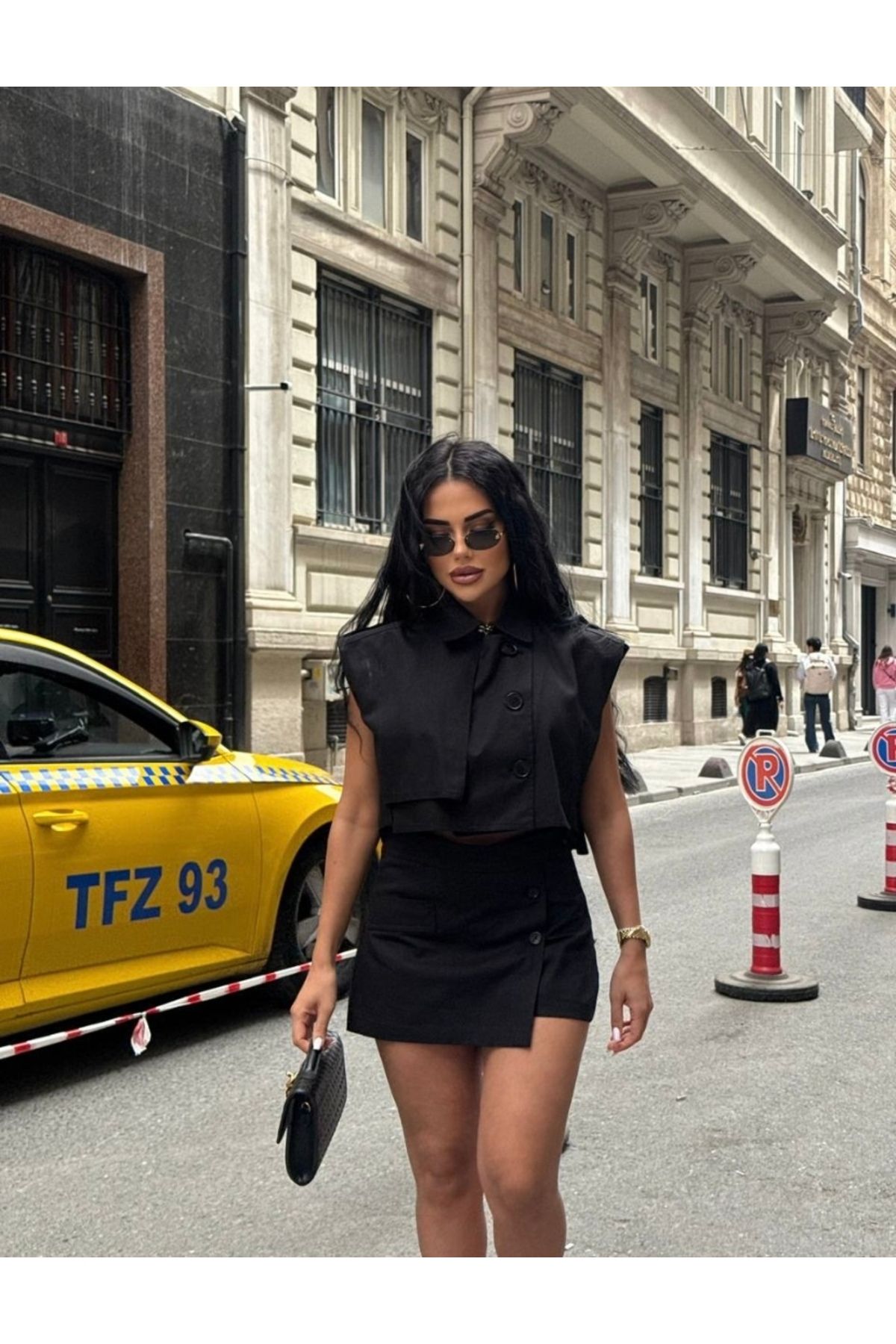 felisya Yelek şort etek takım