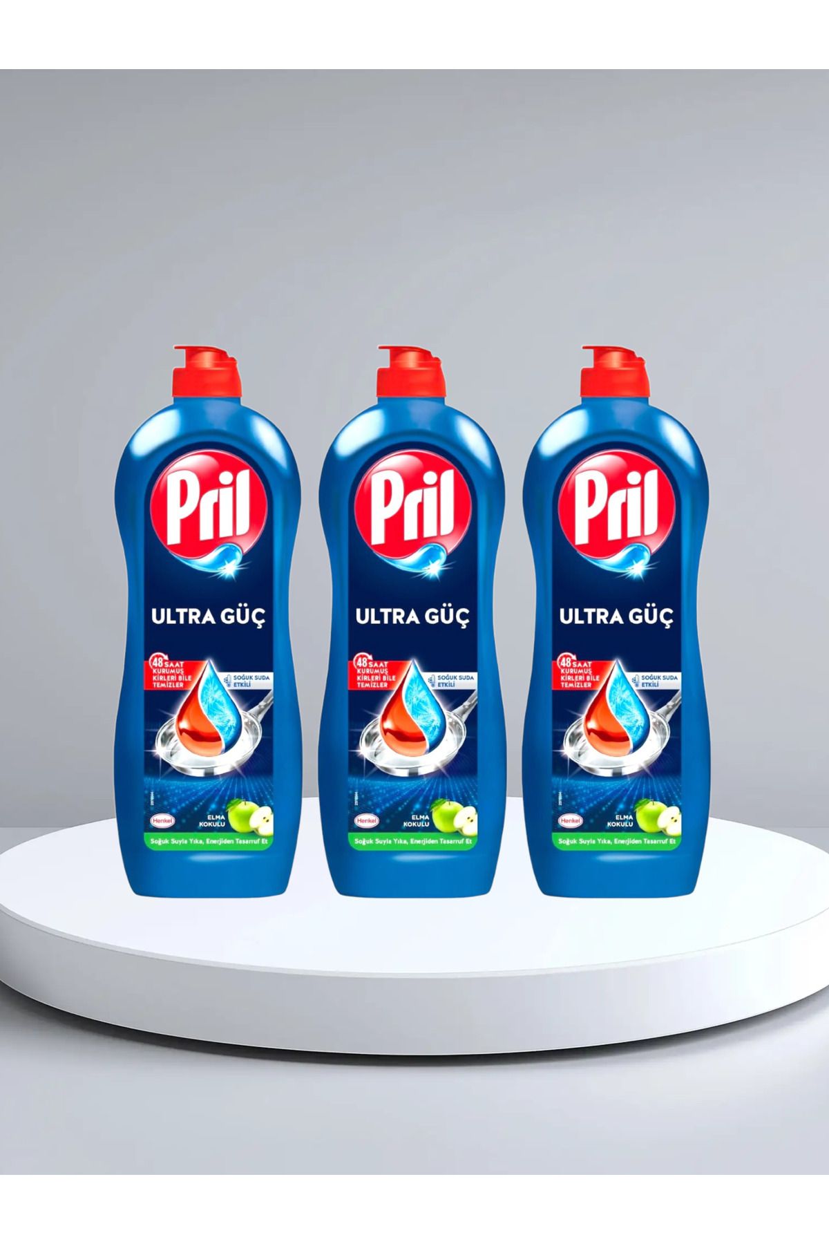 Pril Ultra Güç Elma Kokulu Soğuk Suda Etkili 675 g x 3 Adet