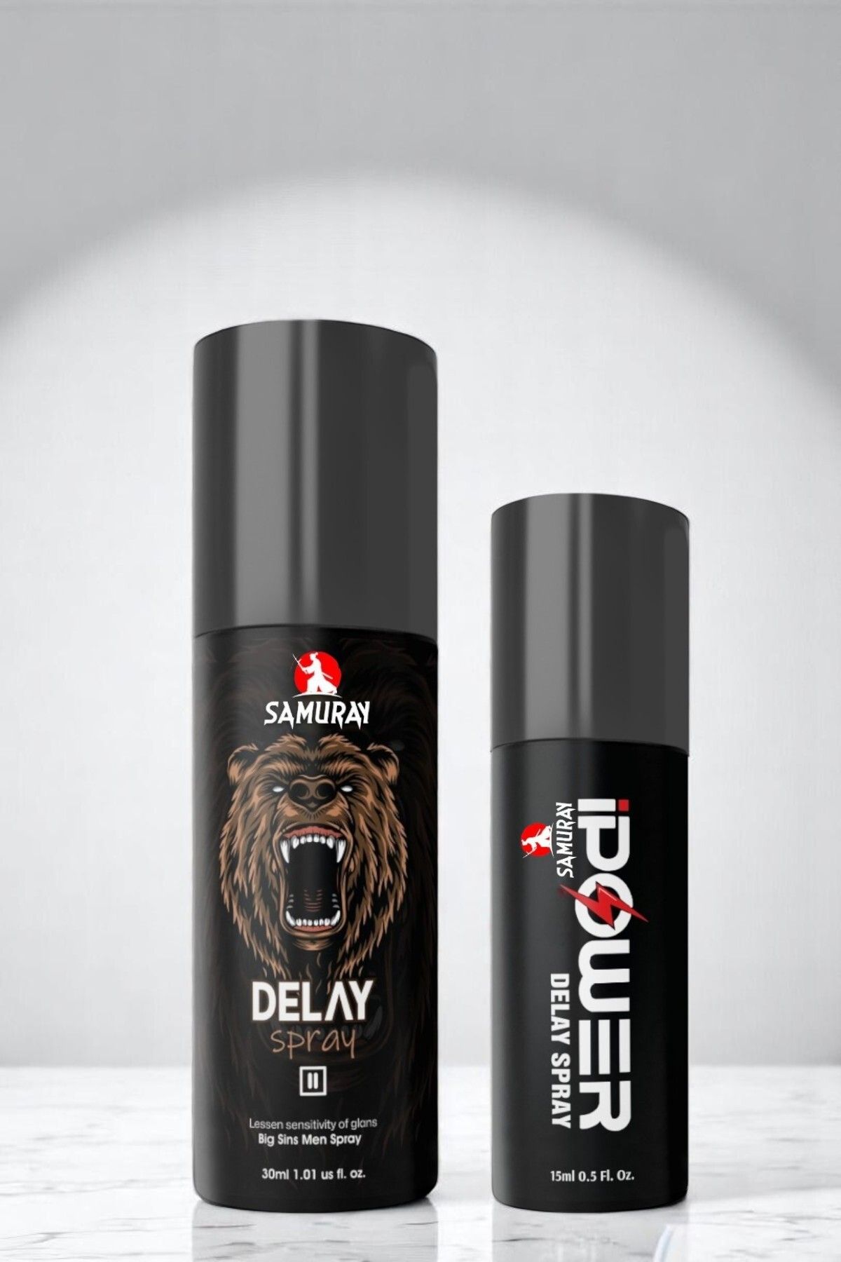 SAMURAY Cinsel Performansı Artıran Geciktiricili Sprey Seti – 45 ml Toplam