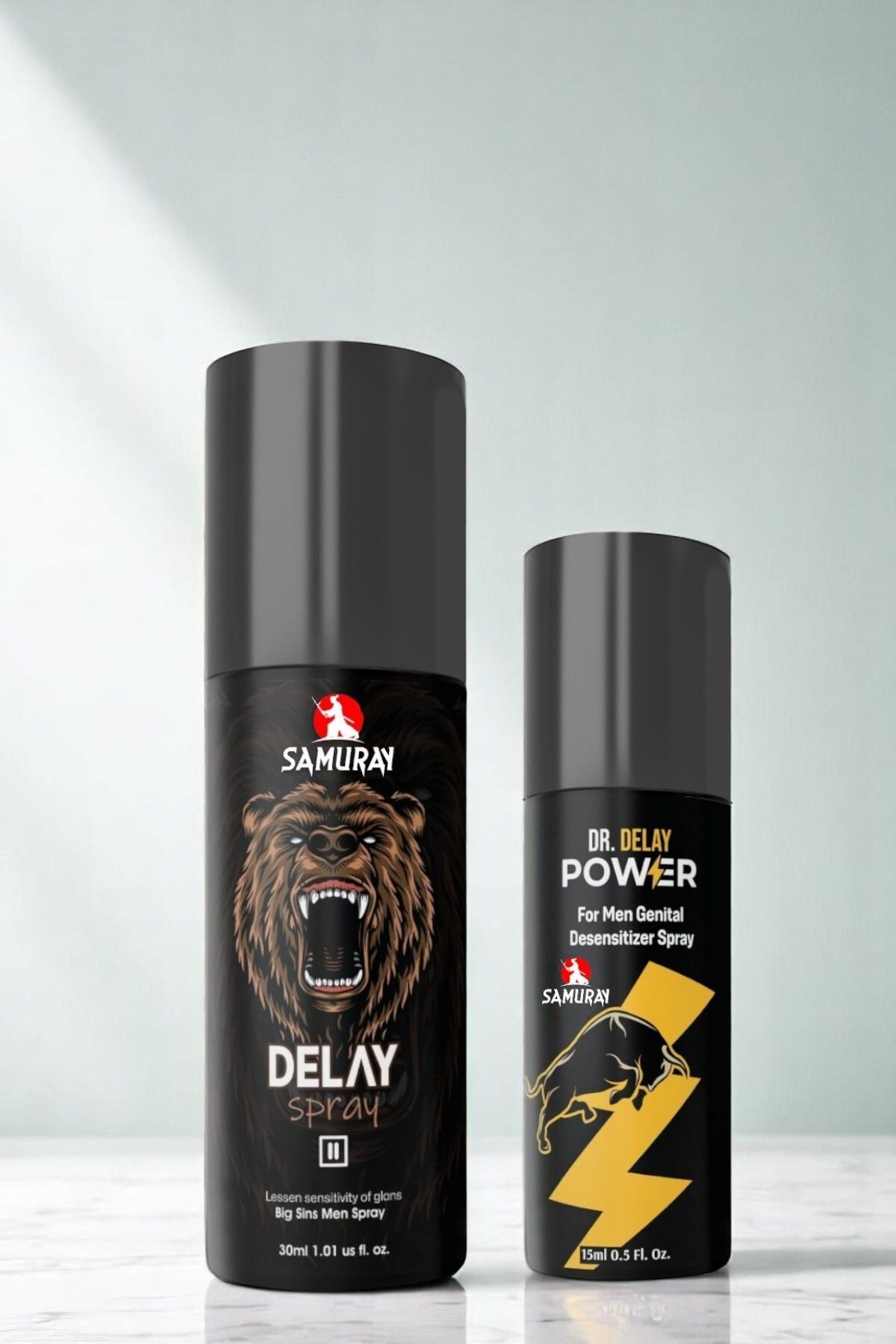 SAMURAY Geciktiricili Sprey Seti – 30 ml + 15 ml