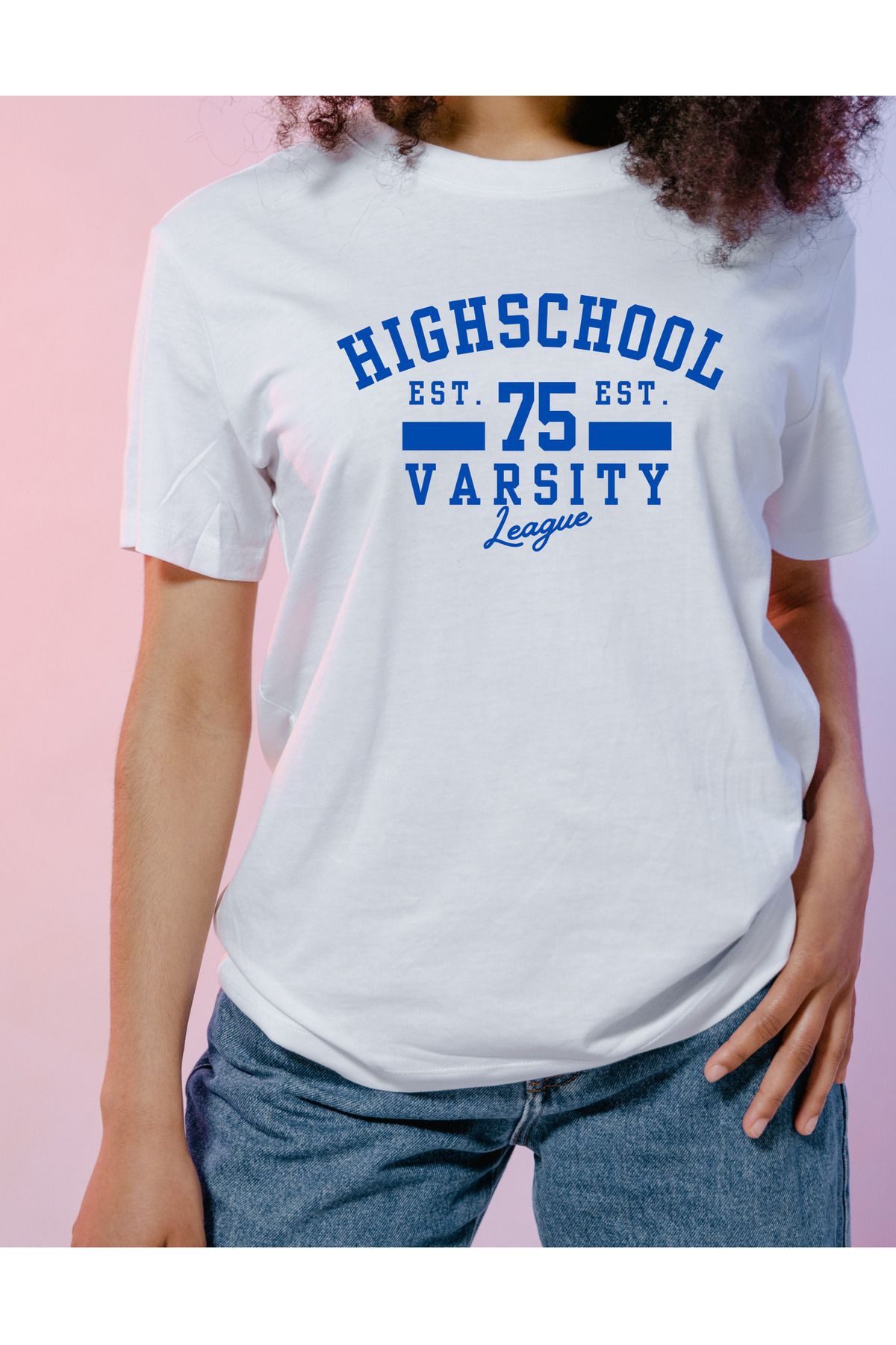 designard Highschool Regular Fit Bisiklet Yaka Unisex T-shirt