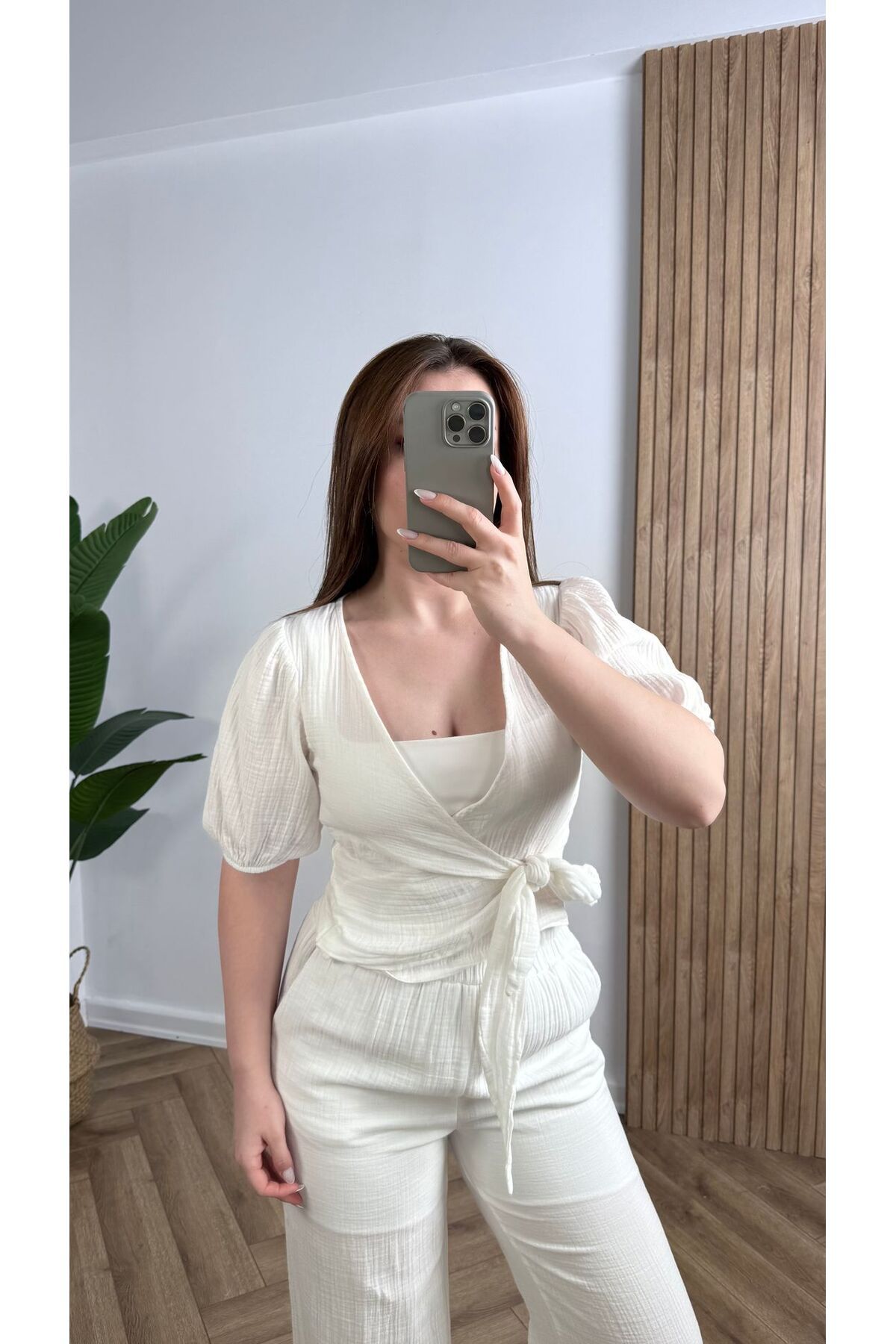 songül özdeş Yeni Sezon Çarpraz Bağlamalı Bluz