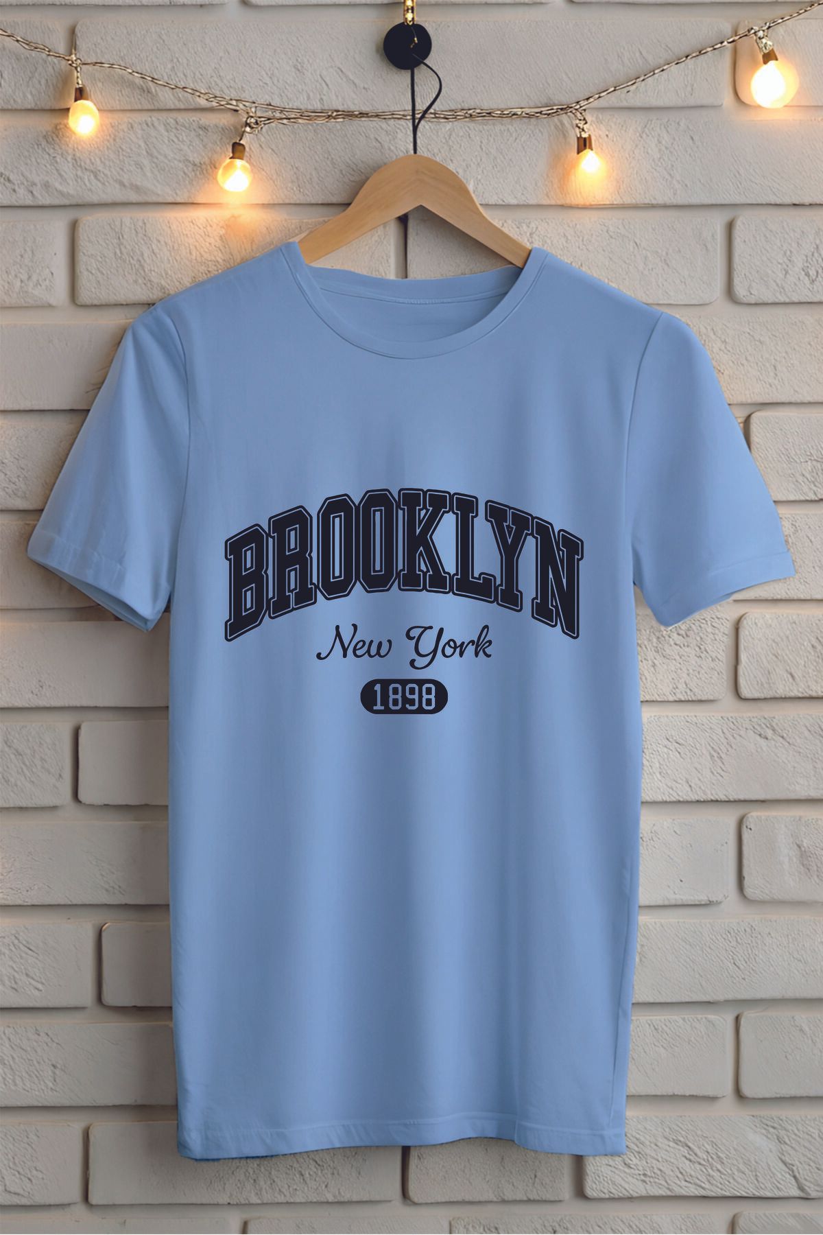 ModaSphere Brooklyn Baskılı Unisex Tişört